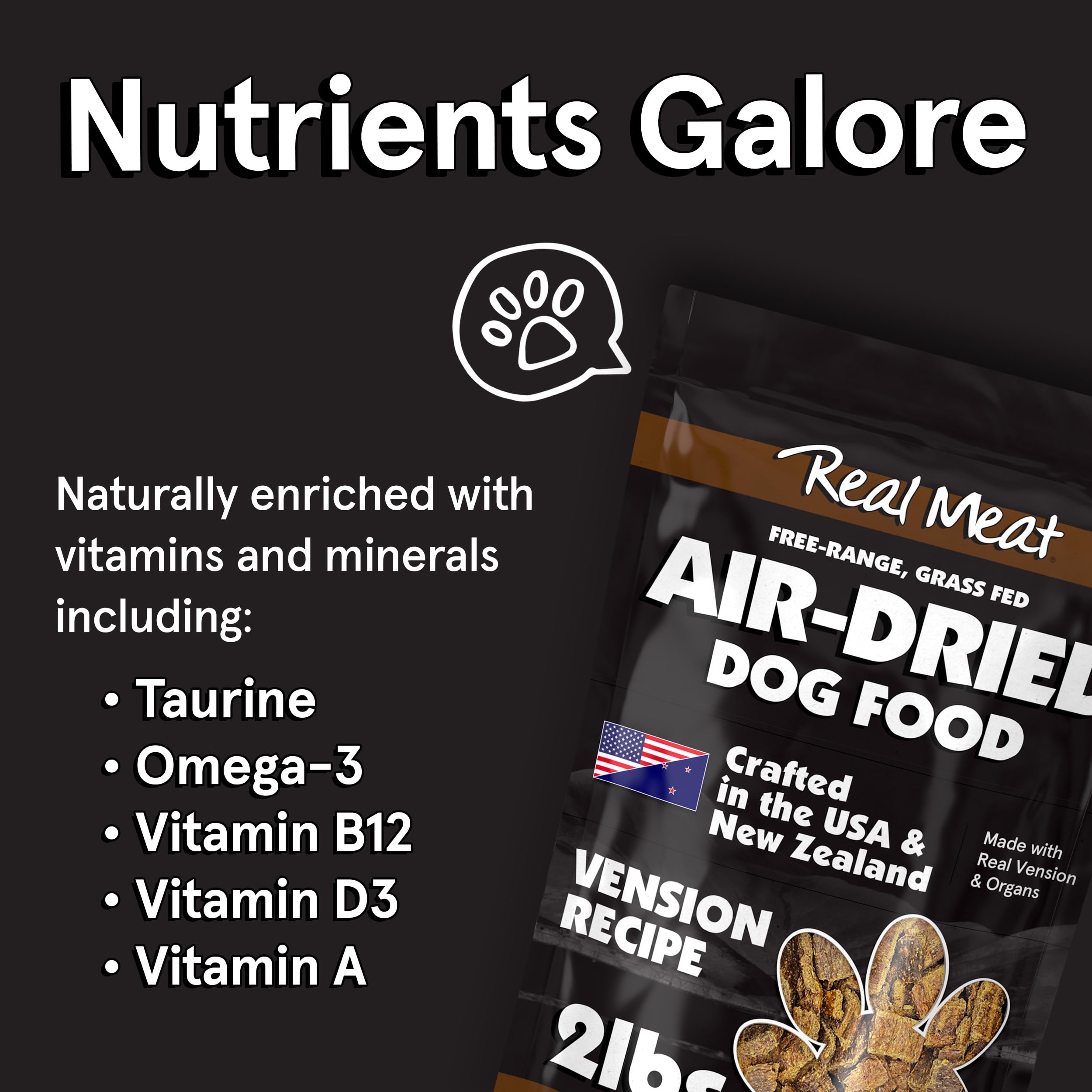 TRMC Real Meat Dog Foods (Venison, 2lb) (2lb-VDF)