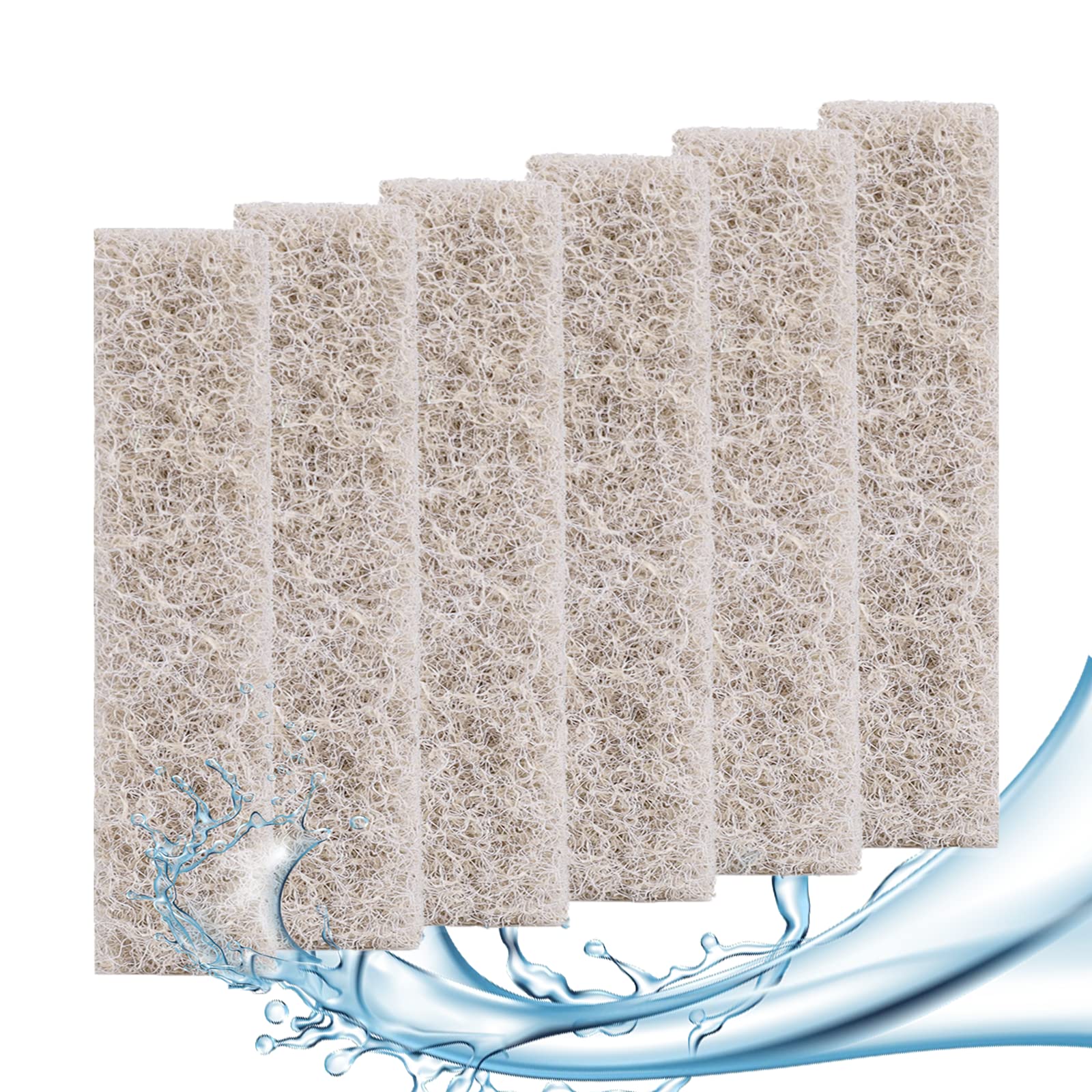 HiTauing 6 Count Ammonia Reducer Filter Pads for aqueon