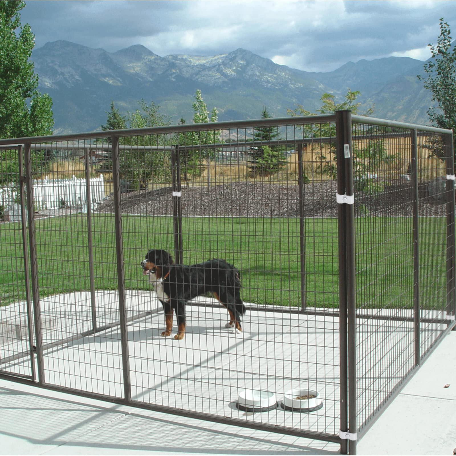 Hoqqf Dog Kennel Panel Clamps - 20 Sets Galvanized Alloy Steel for 1-3/8’’ Chain Link Fence - Model 54UCB049