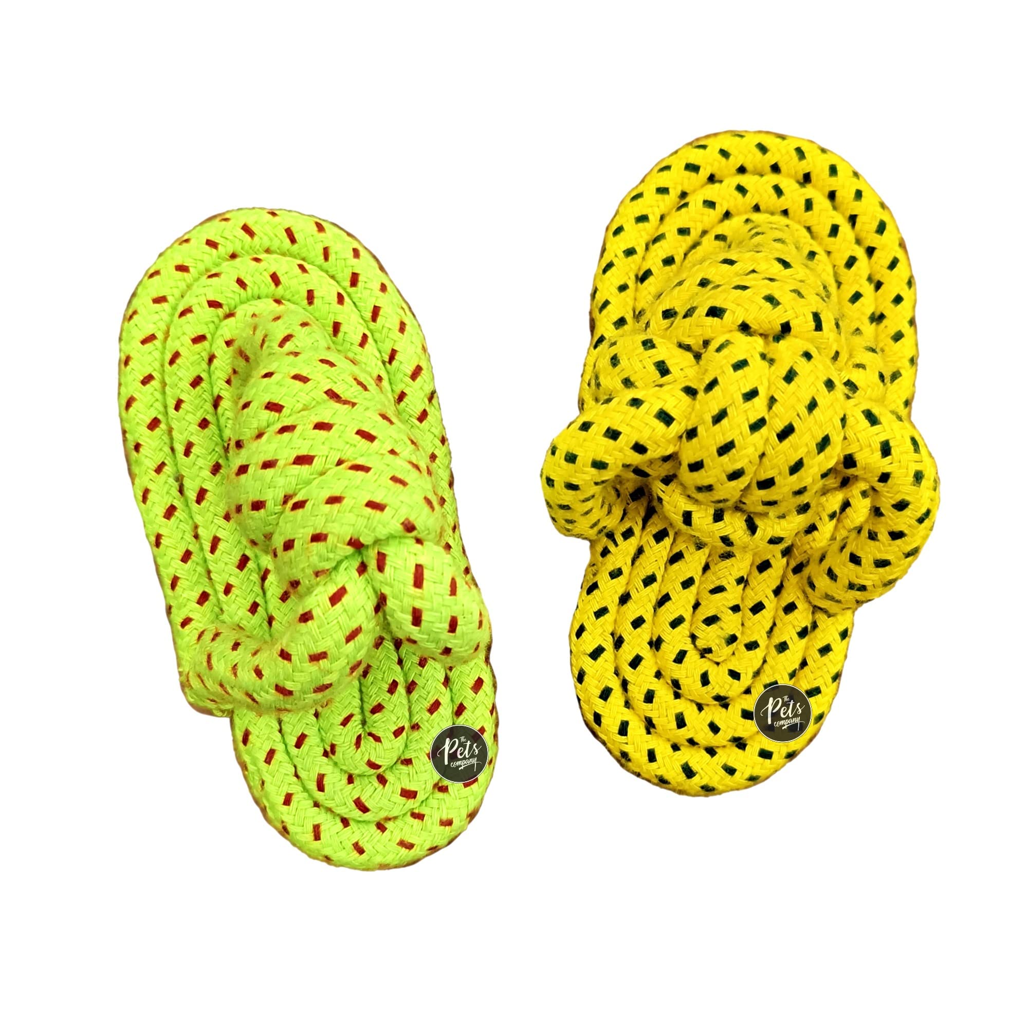 The Pets Company Dog Rope Toys For Puppy Teething & Training, Chew Slipper, Dog Toy Combo Of 2 For Small Dogs & Puppies