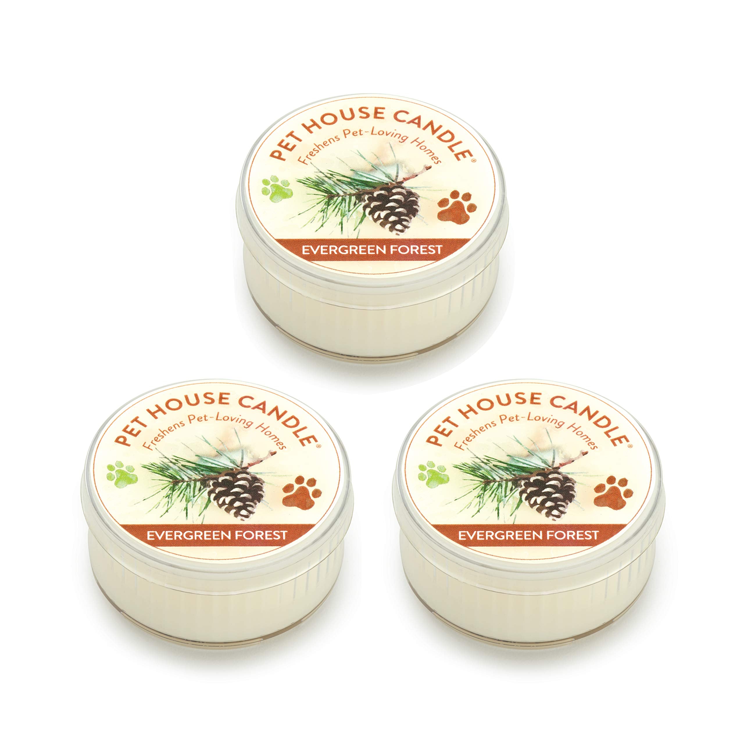 One Fur All Pet House Mini Candle Set, Pack of 3 - Pet Odor Eliminator Candle, Burn Time - 10-12 Hours Pet Candle, Non-Toxic & I