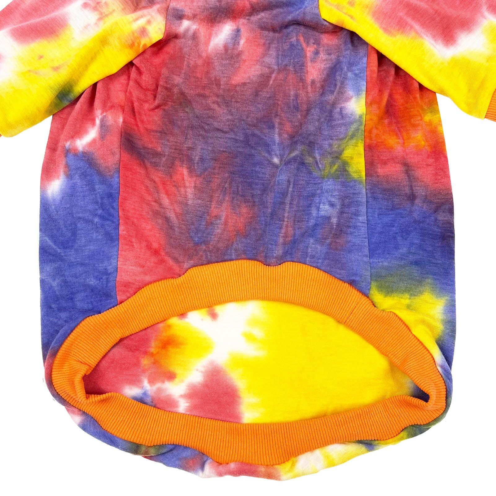D.E.E Cotton Dog Shirts Large Tie Dye Dog Clothes Lightweight Girl Boy Big (Orange, 2X-Large)