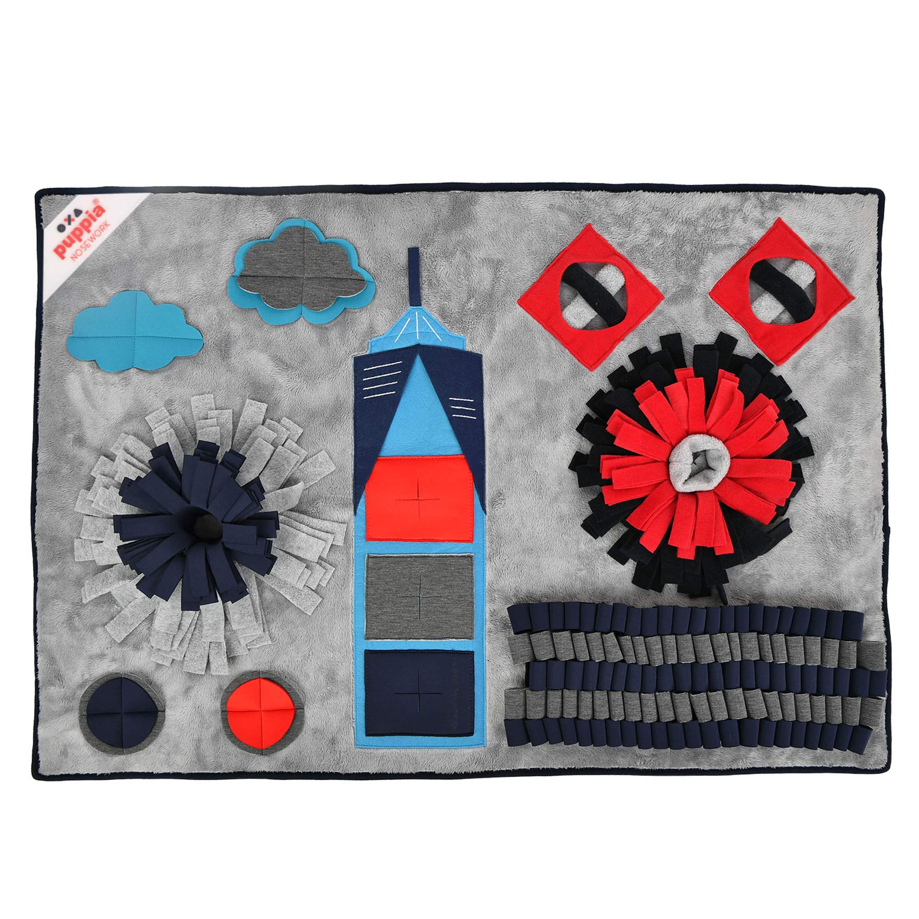 Puppia PUPTROPOLIS - Grey&Navy - L (PAUD-NW1867-GN-L)