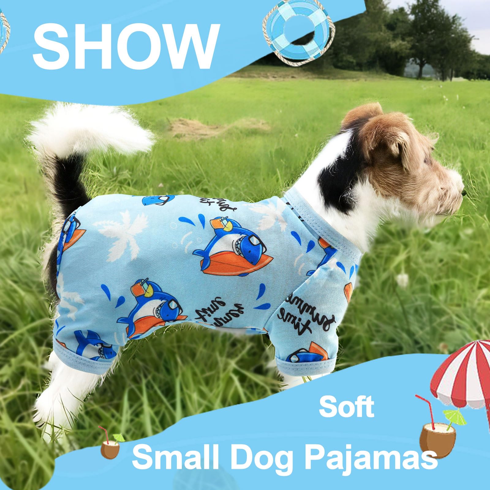 Chihuahua Clothes Puppy Clothes Dog Pajamas For Small Medium Dogs Summer Cute Dog Clothes Boy Girl Soft Stretchy Doggie Puppy Cl