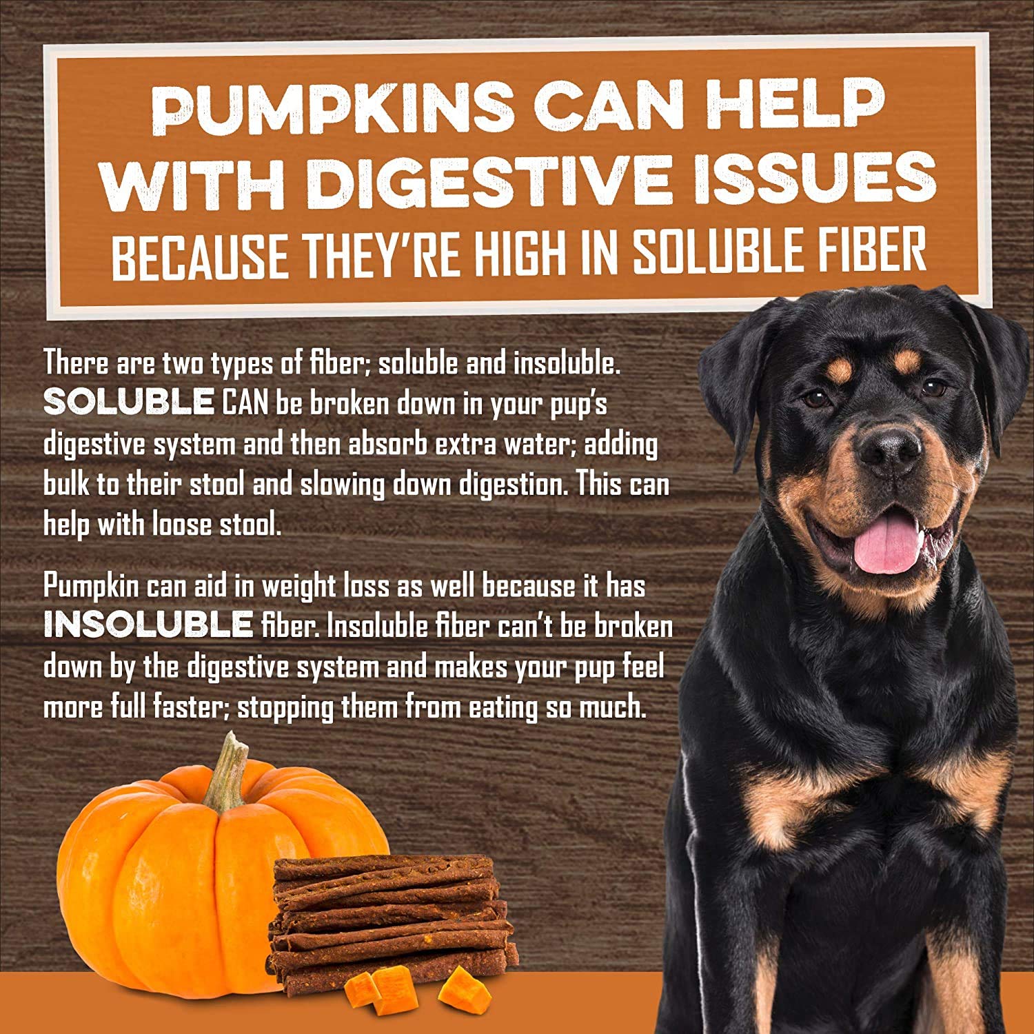 BRUTUS & BARNABY USA Sweet Potato Dog Treats - Grain Free, Cinnamon Pumpkin Crunchy Sticks are Great Tasting, Promotes Positive