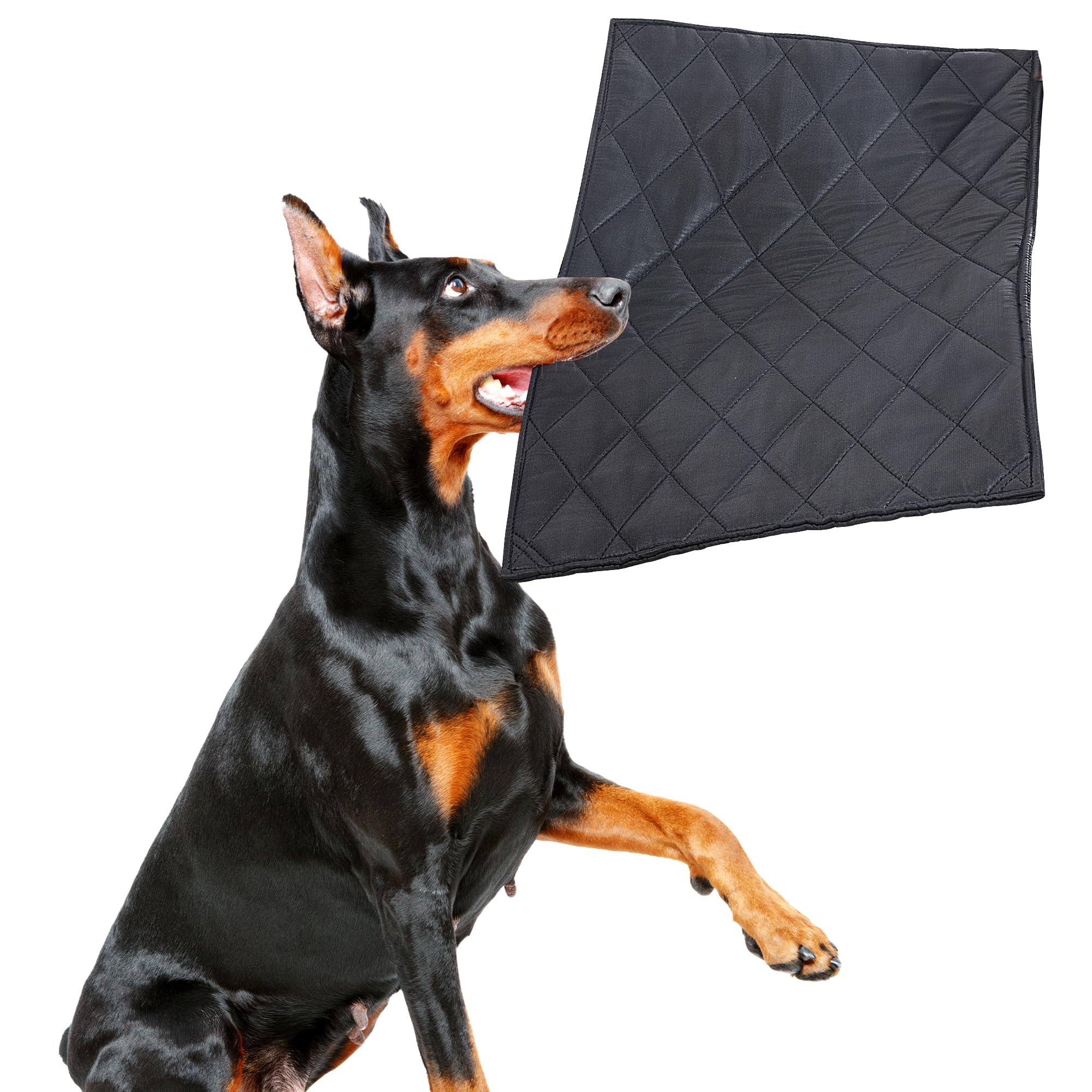 Mabozoo Durable Chew Proof Dog Bed, Tough Indestructible Dog Crate Mat For Aggressive Chewers, Washable Pet Bed For Medium Dog,Waterproof Dog Bed For Kennel,Black 22X35 In