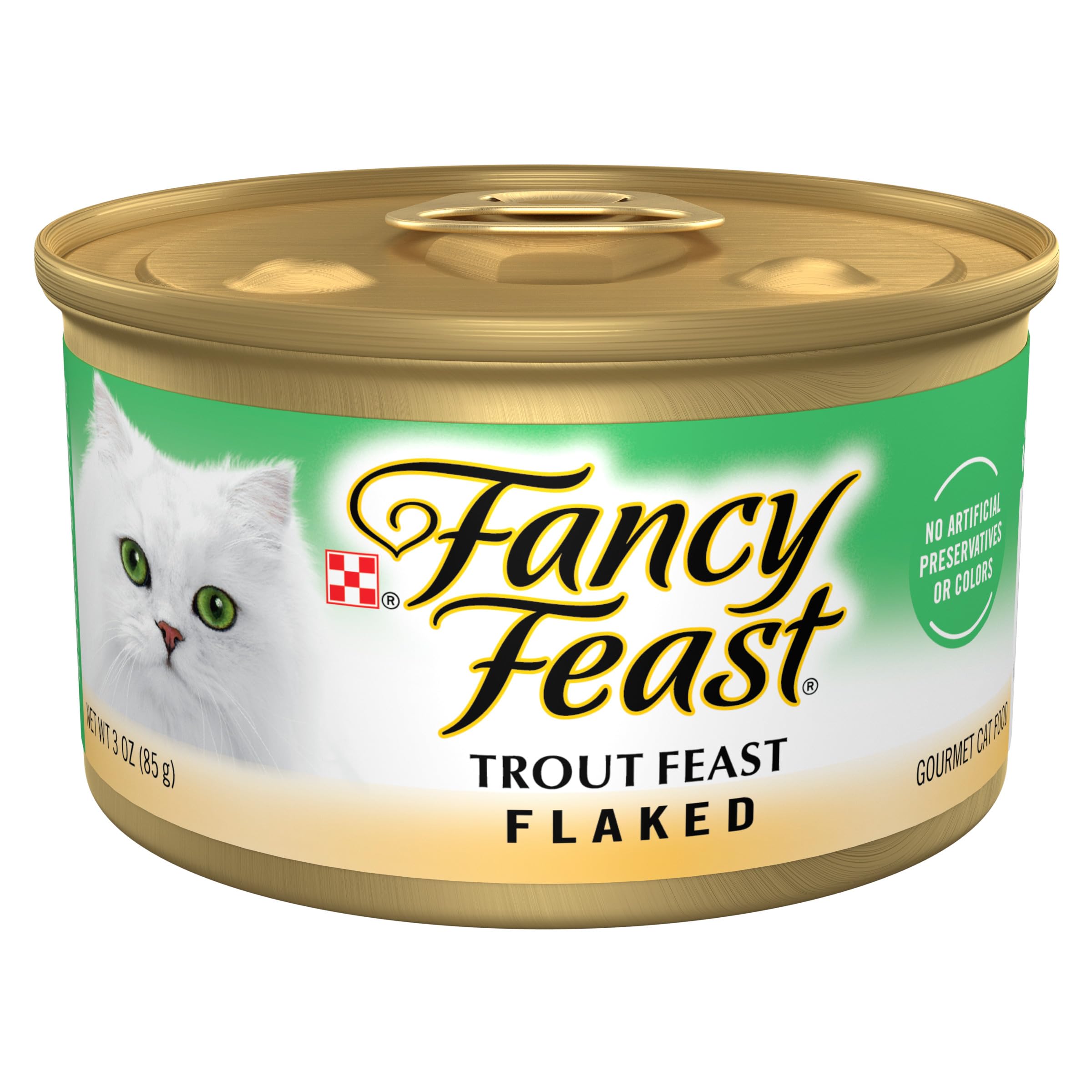 Purina Fancy Feast Wet Cat Food Flaked Trout Feast - (Pack of 24) 3 oz. Cans