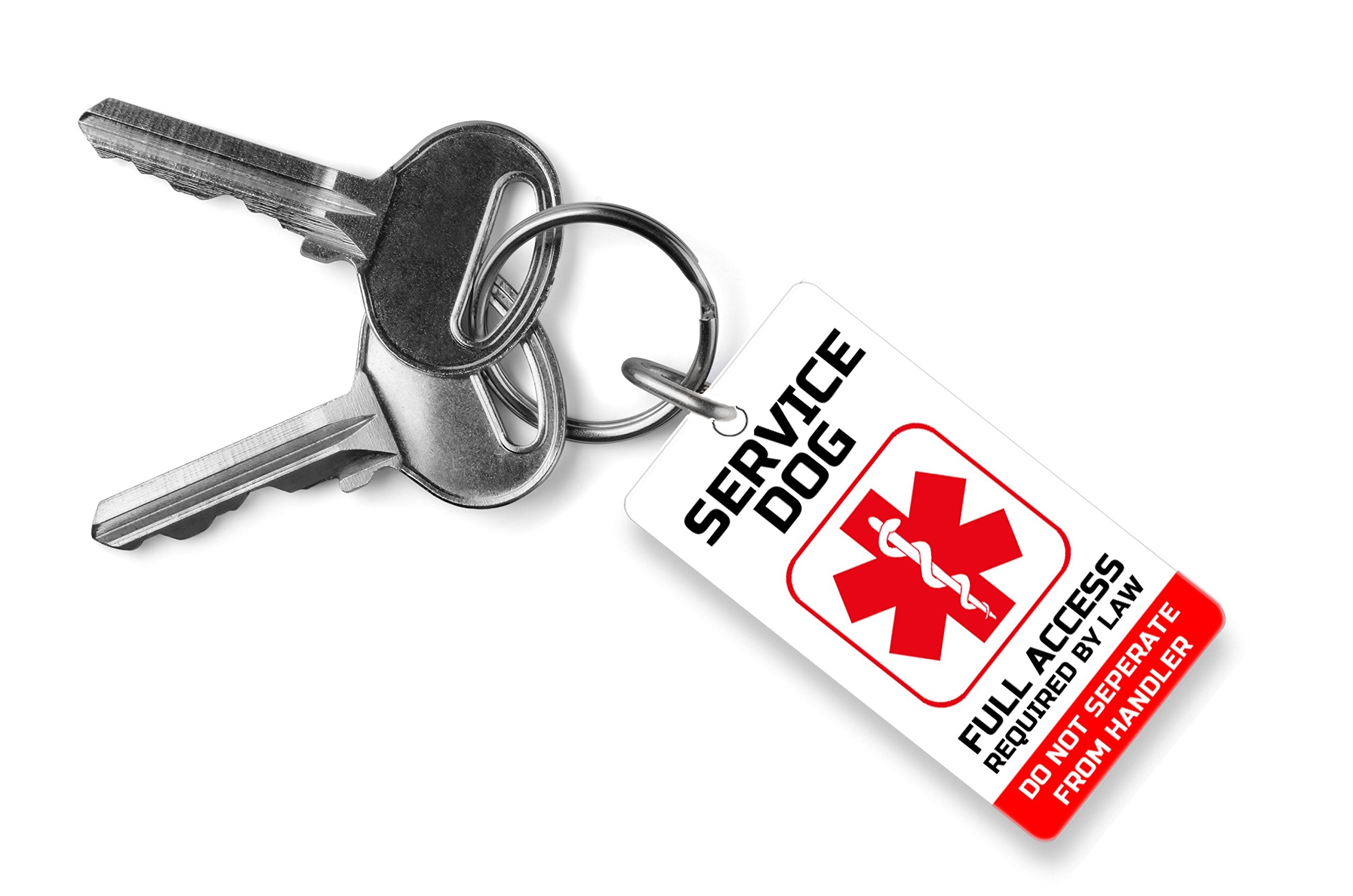 Just 4 Paws Pvc Service Dog Key Or Collar Tag For Ada Service Animals (Service Dog Sd21)