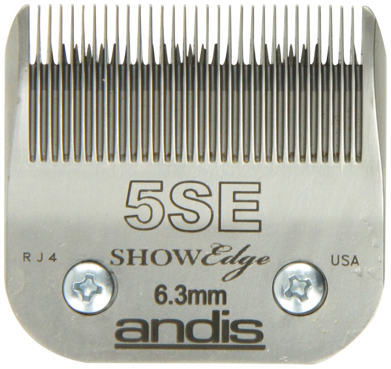 Andis CarbonSteel ShowEdge Dog Clipper Blade, Size5SE, 1/4Inch Cut Length (65595)