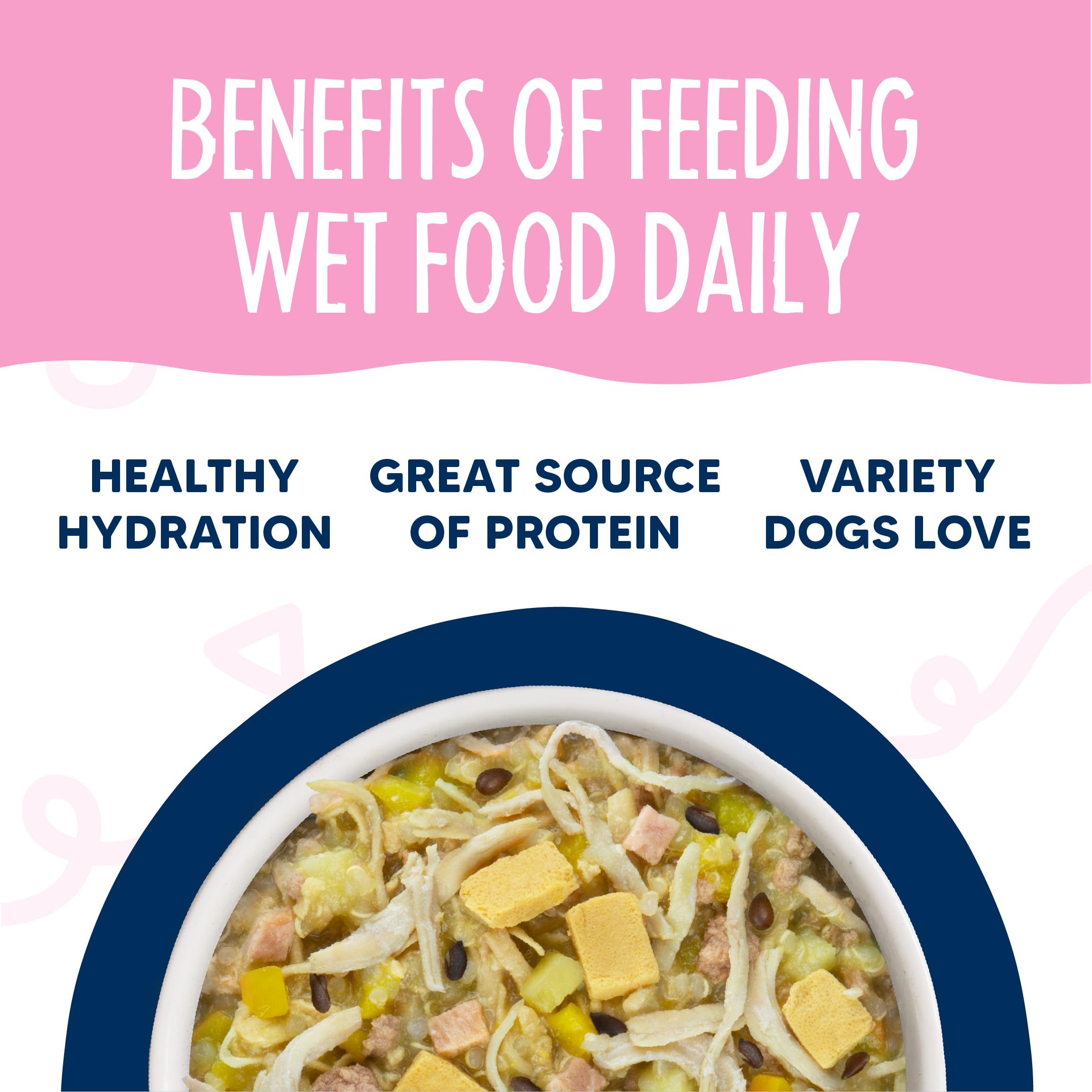Weruva Meals n More Natural Wet Dog Food, Bed & Breakfast Plus Digestive Support, 3.5oz Cup (Pack of 12)