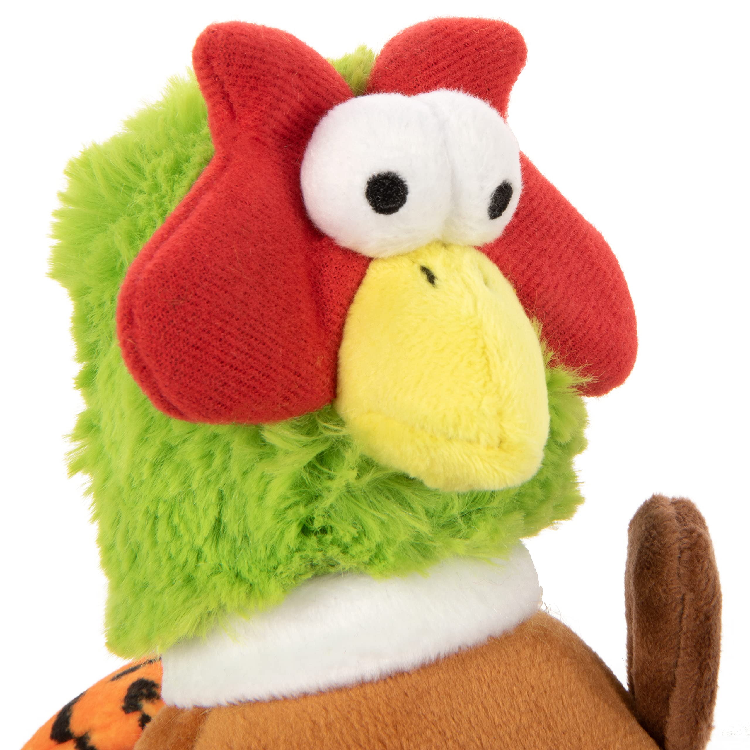goDog Action Plush Pheasant Animated Squeaky Dog Toy, Chew Guard Technology - Brown, One Size