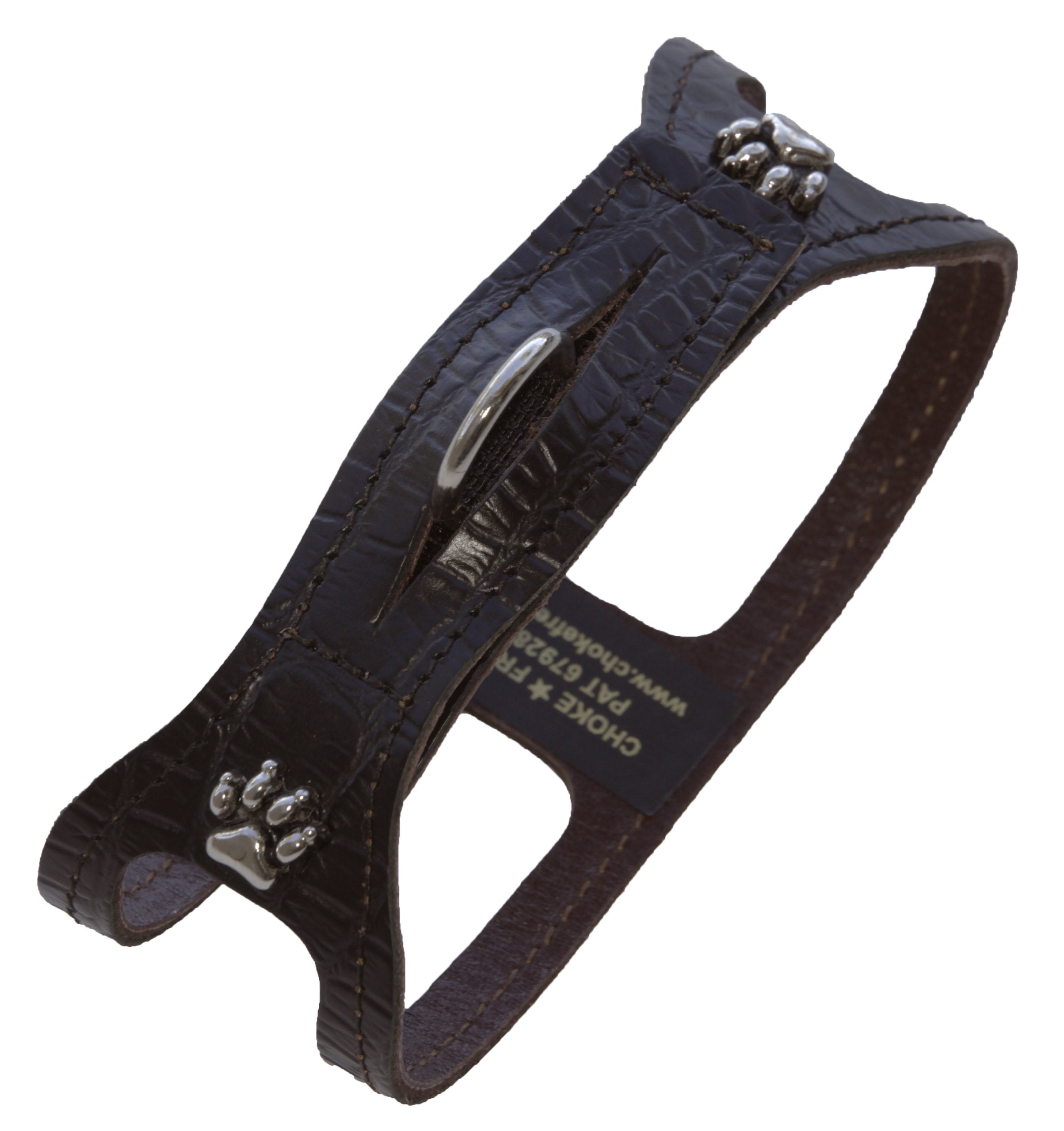 Chokefree Pet Shoulder Collar, 11', Croco Black