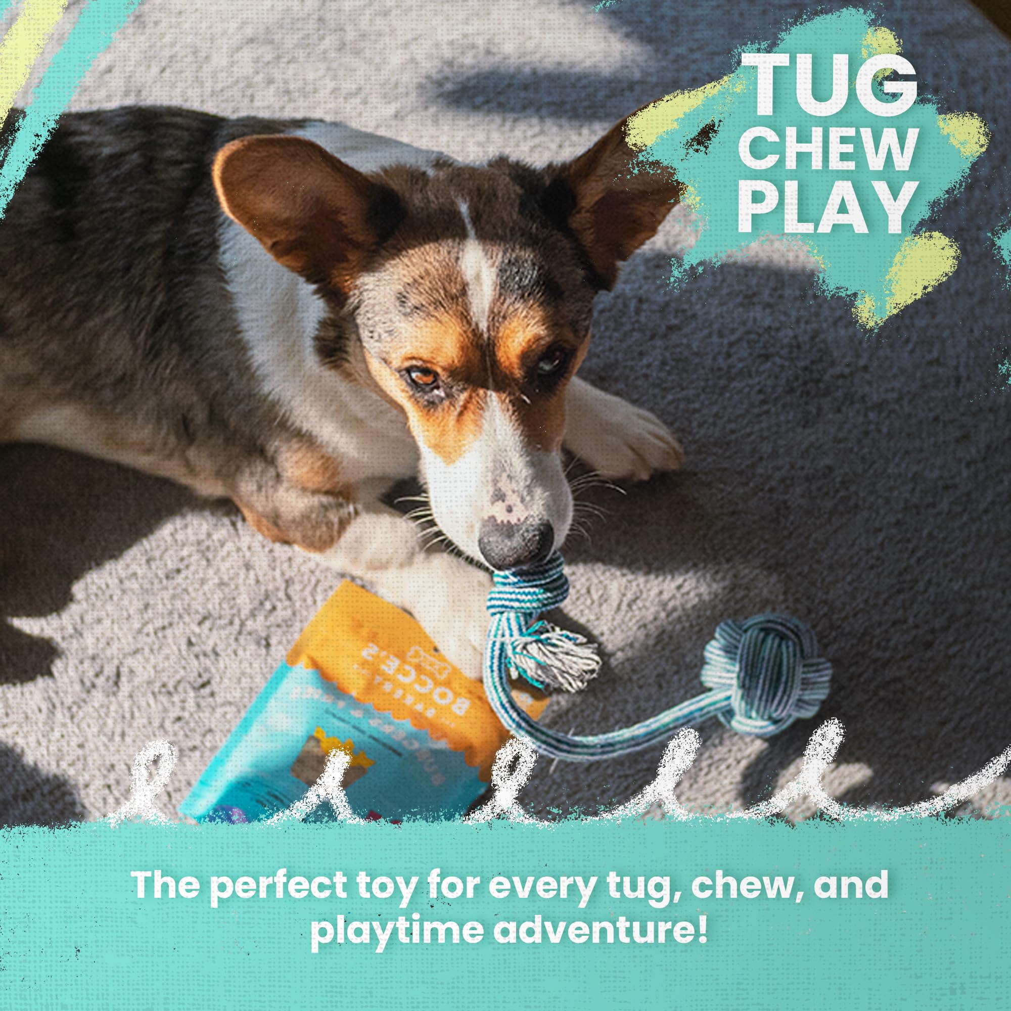 Snugarooz Lil Baby Rope Dog Toy – Durable And Compact Design - Perfect For Small Breeds And Tough Chewers - Ideal For Tugging And Chewing Fun
