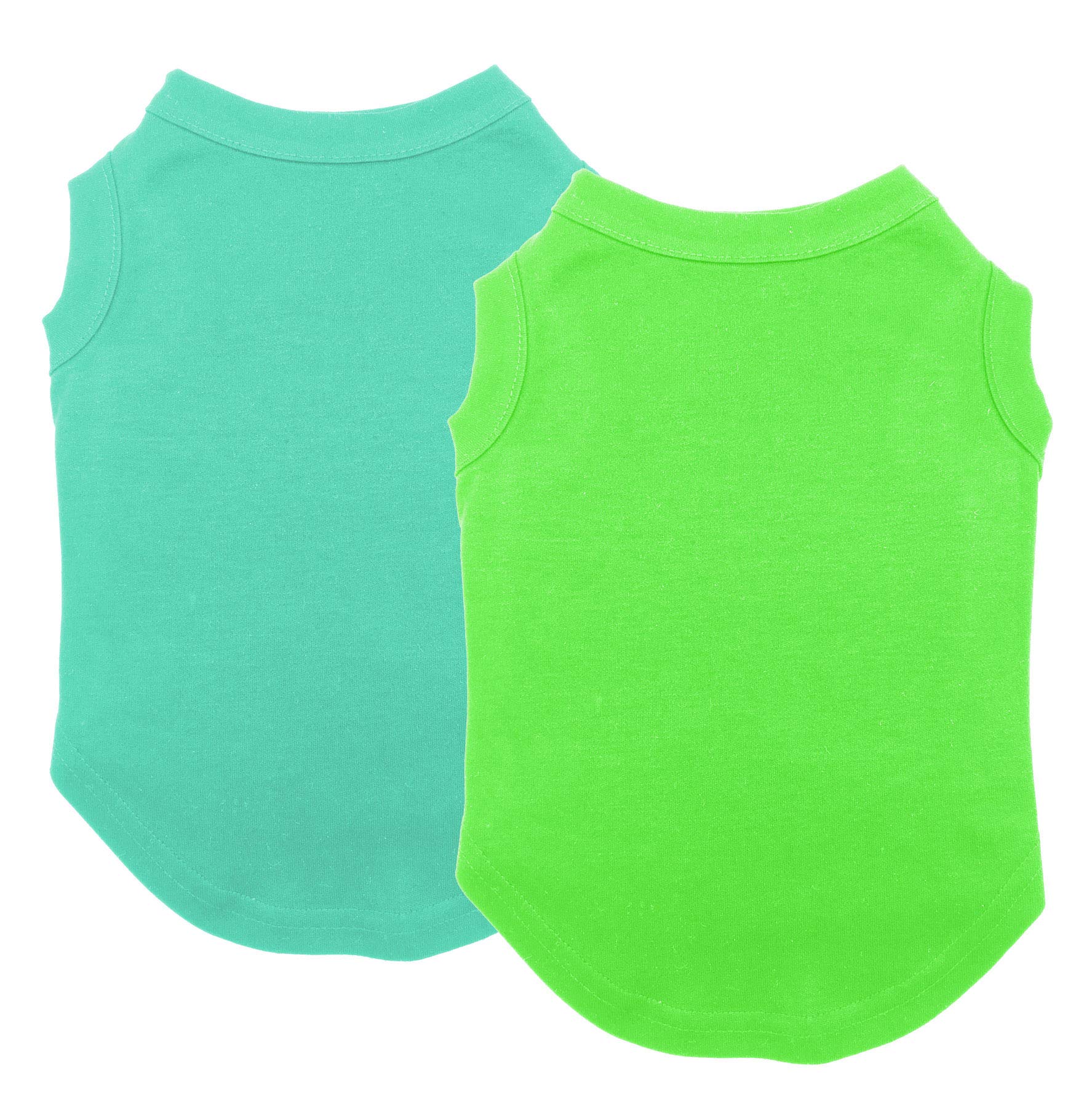 Chol&Vivi Dog Clothes Shirts, 2Pcs Shirt For Large Size Dog, Blank Pet Cotton Sleeveless Apparel Soft And Lightweight, Tank Top 
