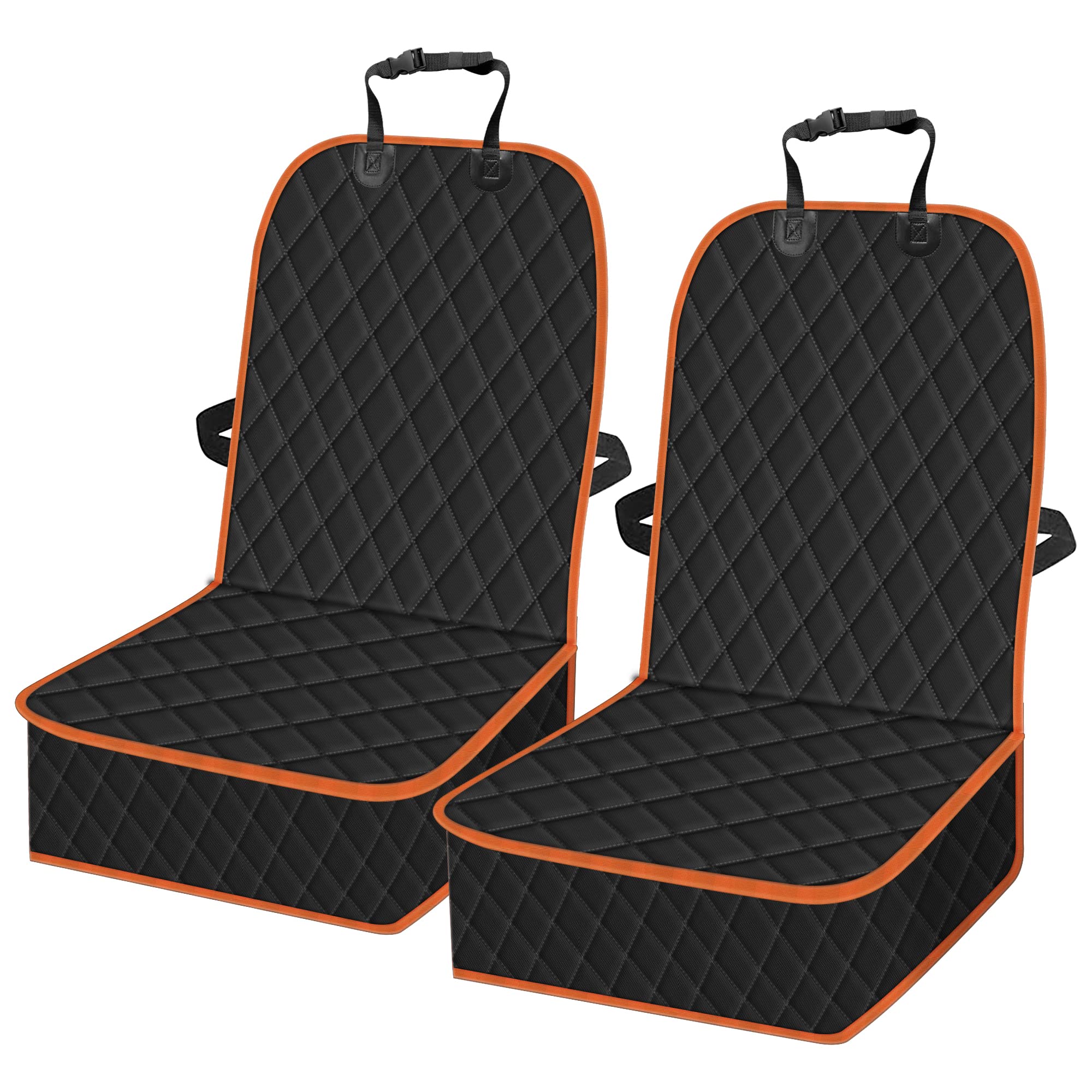 2 Packs Car Front Seat Cover For Dogs, Waterproof Pet Car Seat Protector, Nonslip Scratch-Proof Dog Seat Cover For Cars, Trucks & Suvs