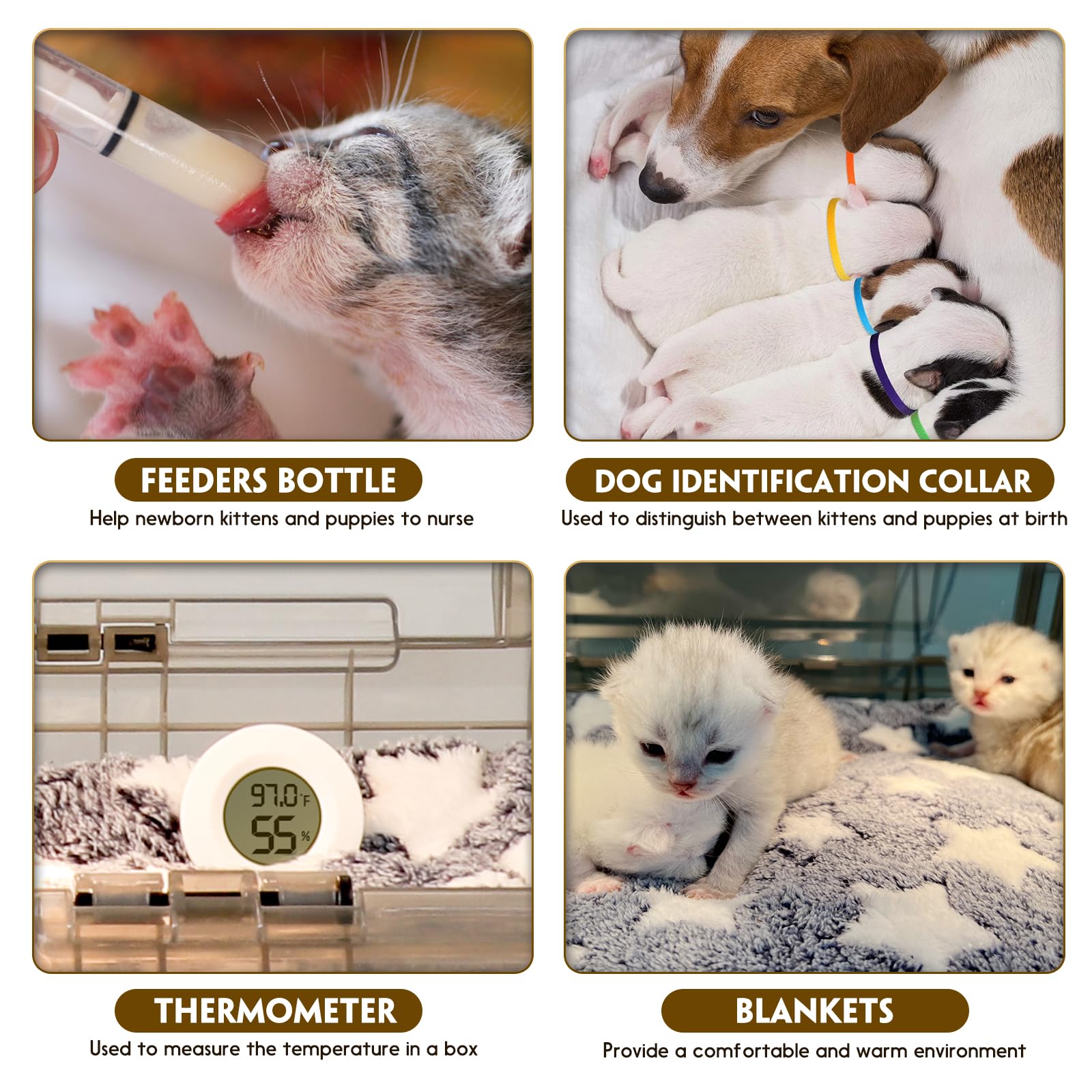 Hkdq Puppy Incubator With Heating - Fan Ventilation Circulation Design, Transparent, 55L, For Puppies & Kittens