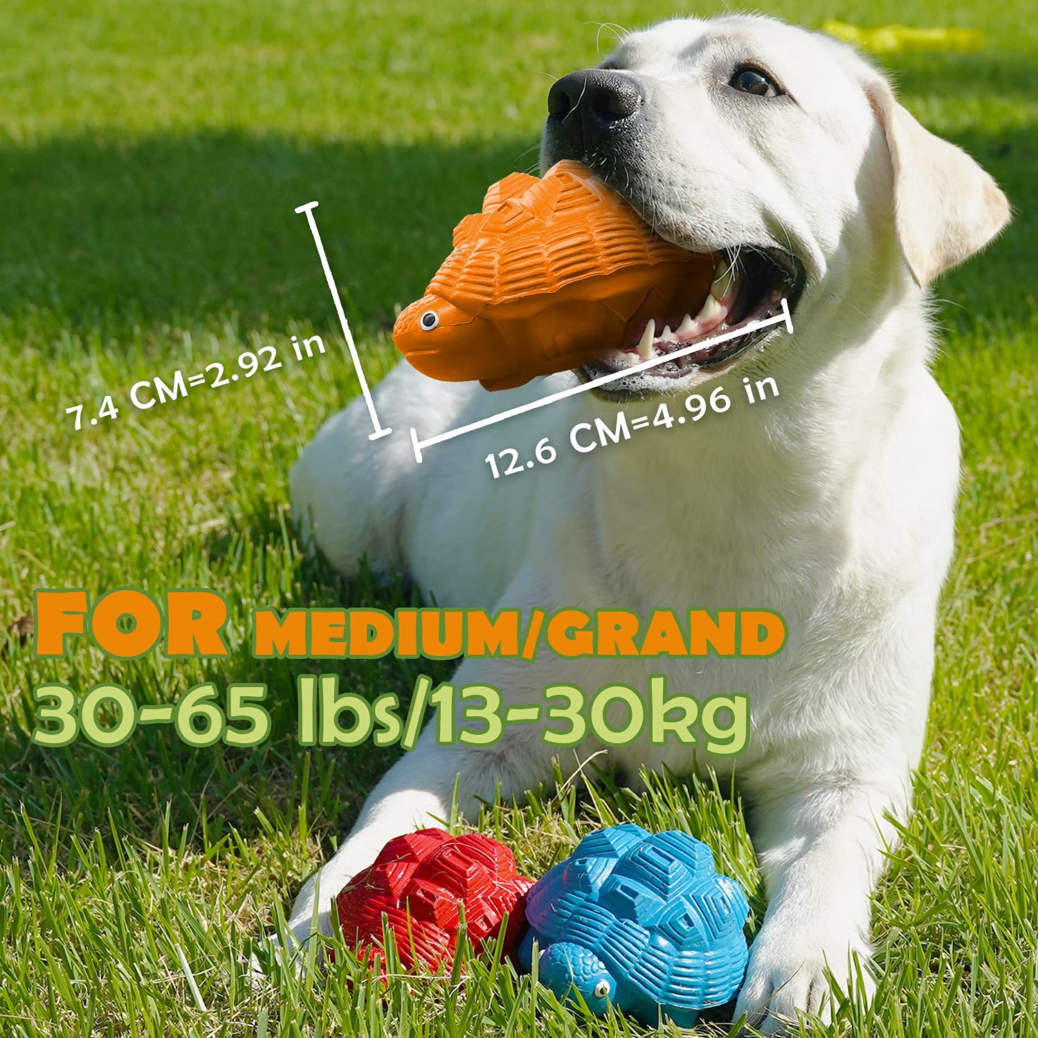 Yilako Dog Toys For Aggressive Chewers, Heavy Duty Tough Dog Toy For Large Dogs, Indestructible Squeaky Dog Toys