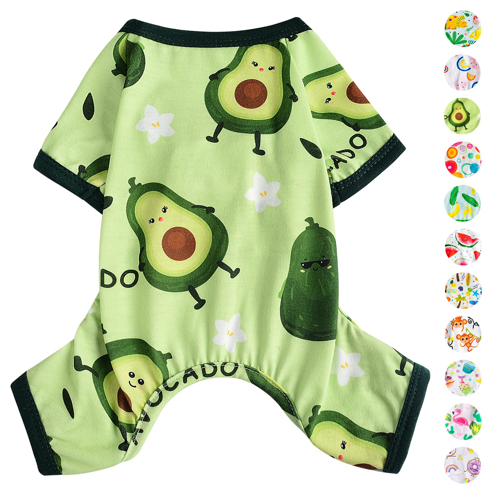 Dog Pajamas Pjs Spring Summer Dog Clothes for Small Dogs Girl - Boy - Medium Size Dogs, Cute Soft Stretchy Puppy Clothes Doggie 