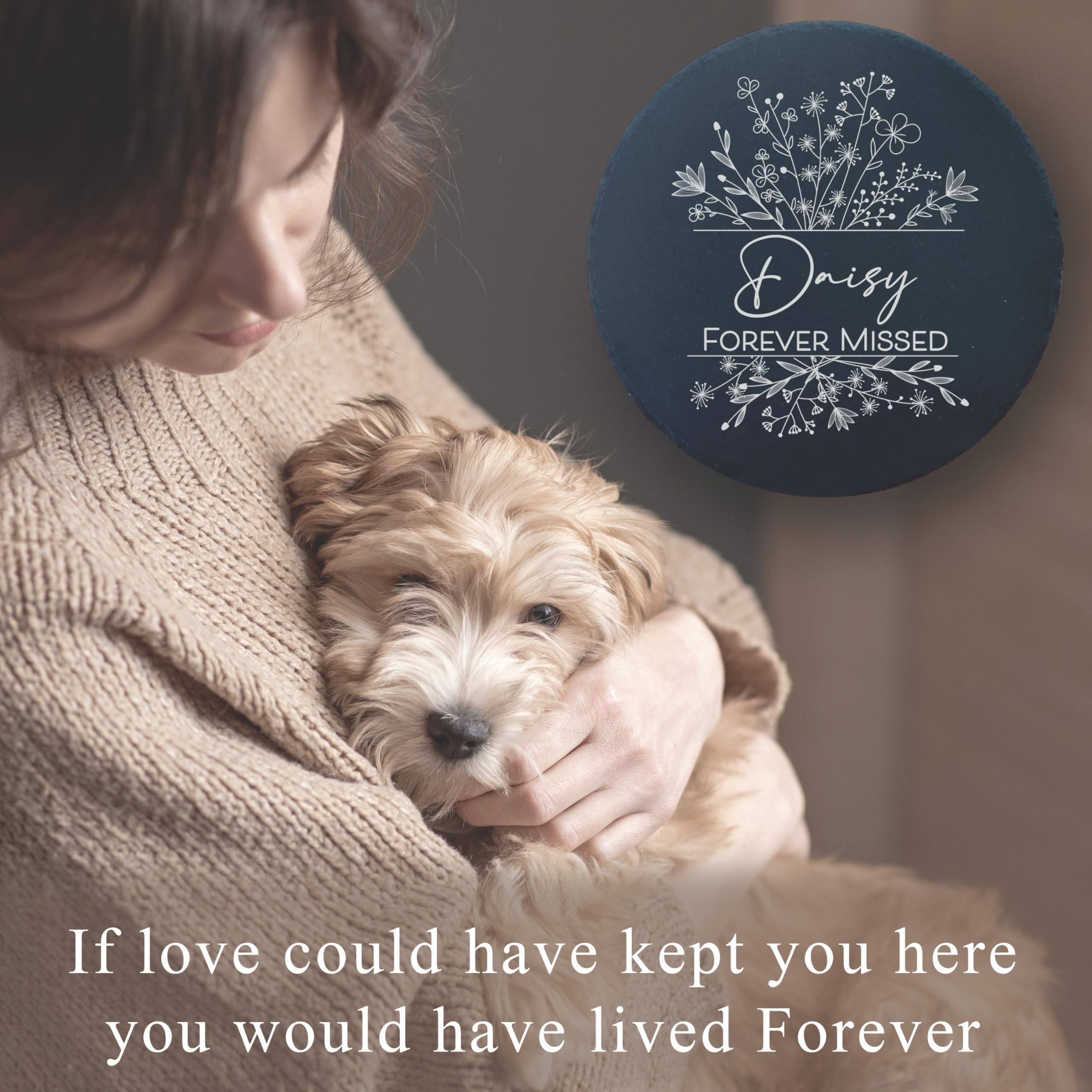 Memorial Gift For Loss Of Pet, Cemetery Decoration, Personalized Remembrance Garden Stone, Dog Heaven Grave Marker, Cat Lovers B