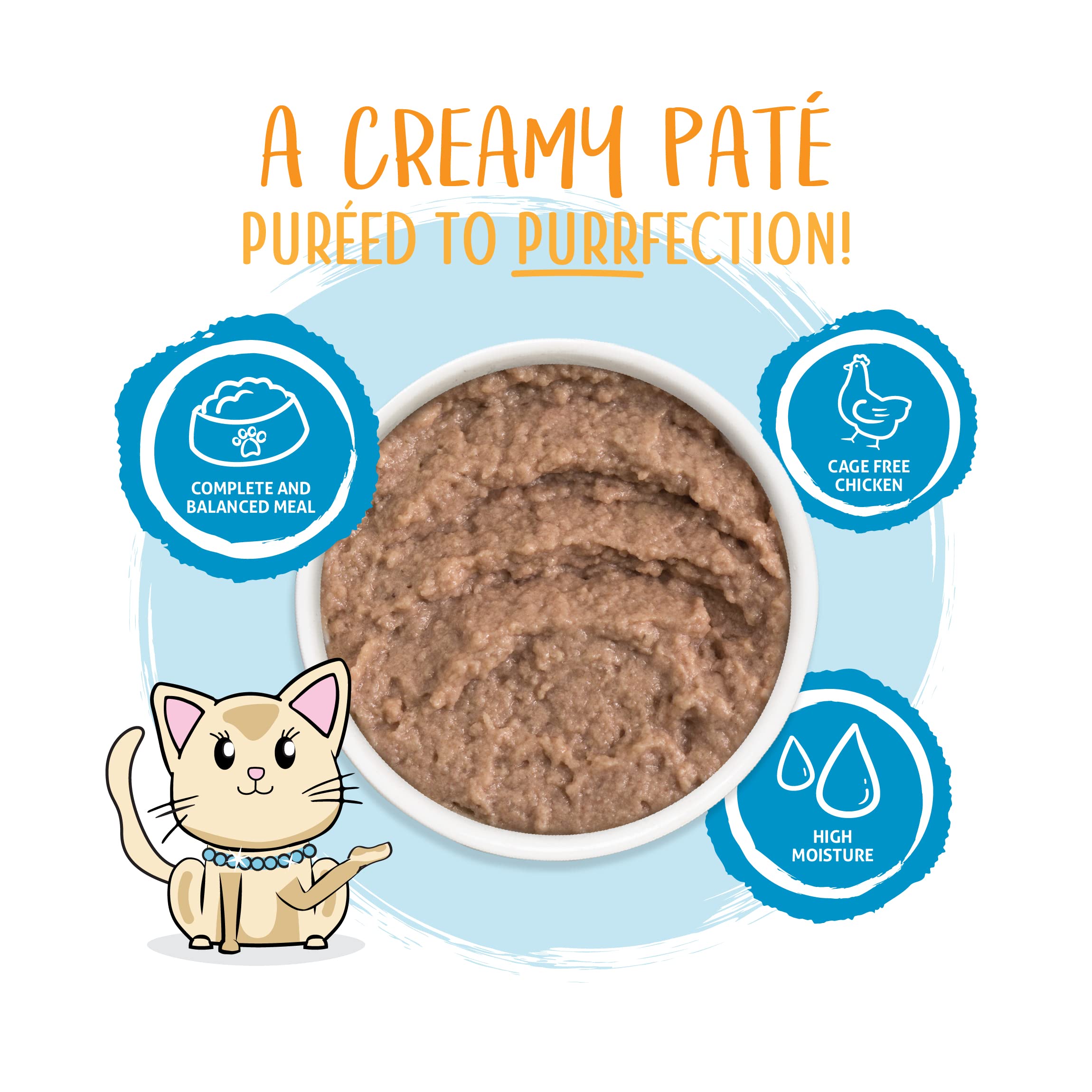 Weruva Wet Cat Food, Jeopurrdy Licious with Chicken Pate, 5.5oz Slide N Serve Pouch, Pack of 12