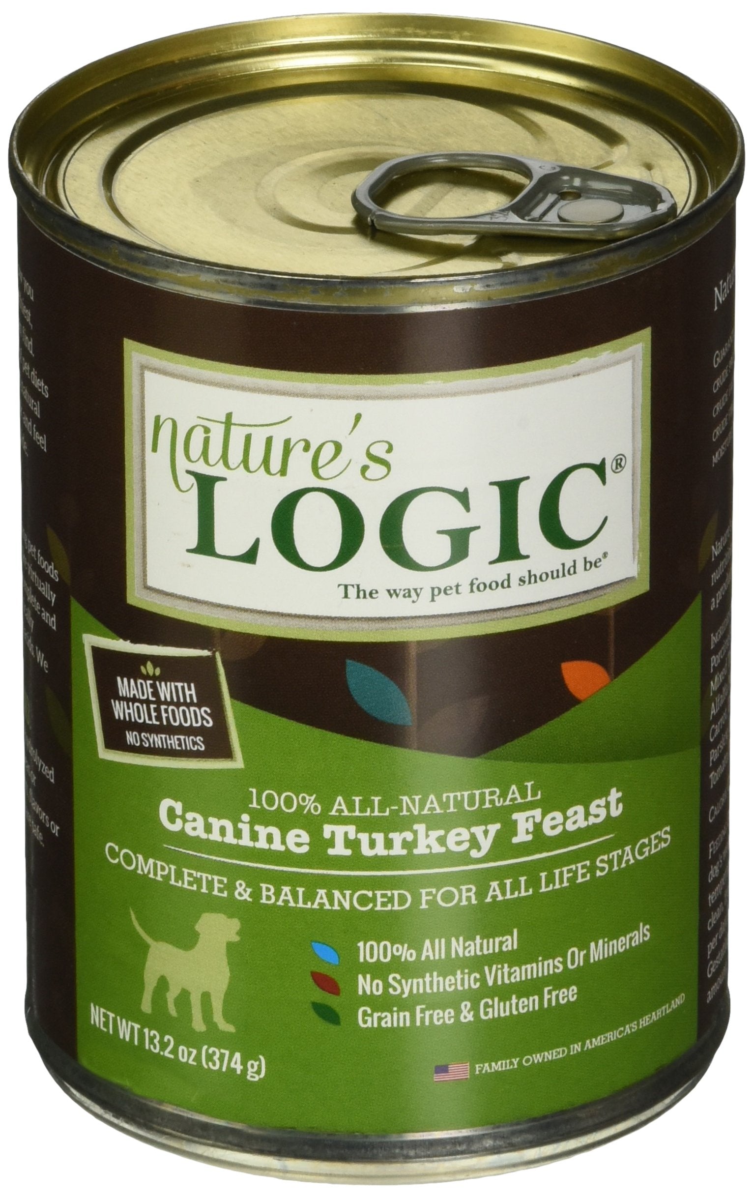 NatureS Logic Turkey Canned Dog Food (Case Of 12), 12/13.2 Oz/One Size