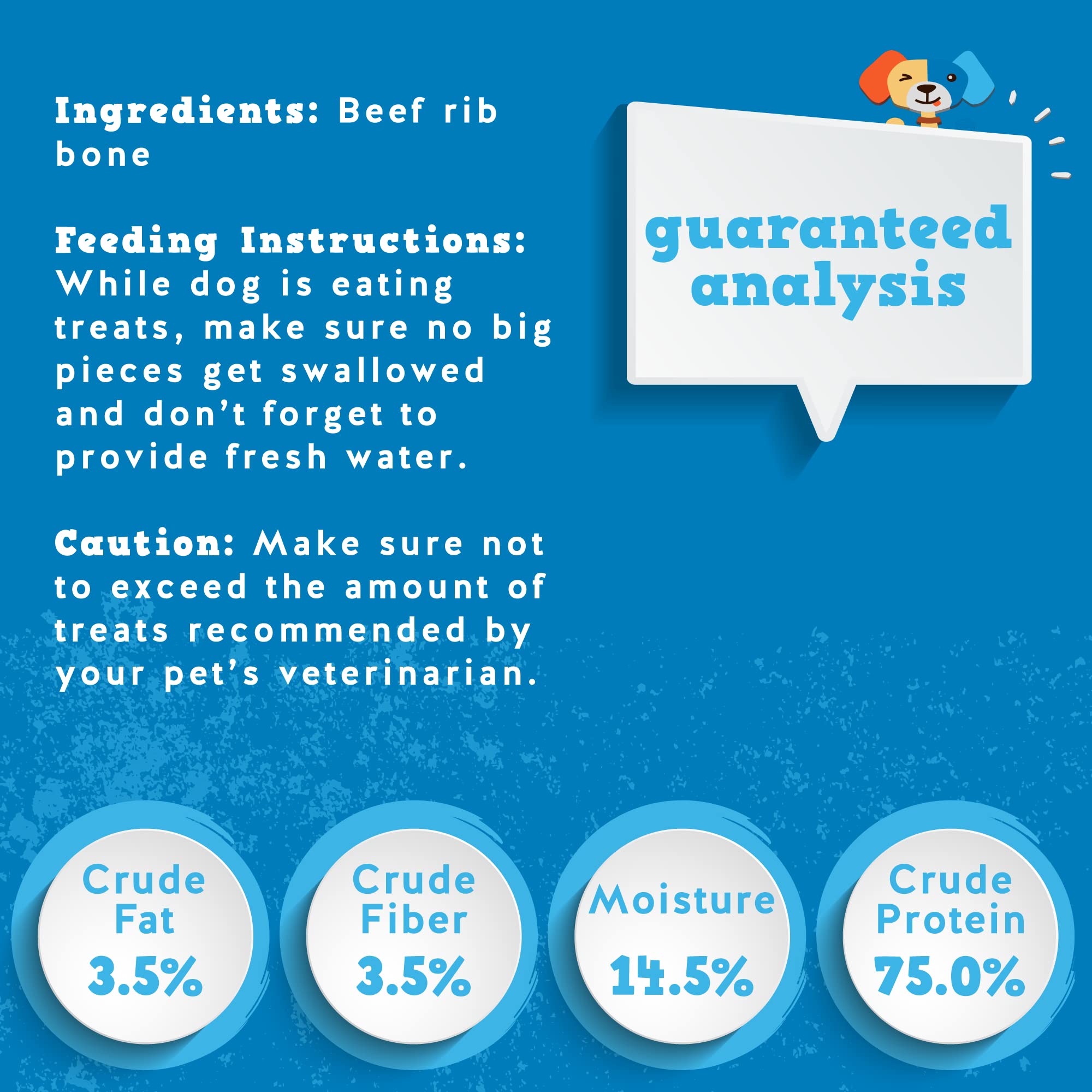 Jack&Pup Rib Bones for Dogs | All Natural Beef Rib Bones for Dogs (24 Oz Bag) Single Ingredient Bone Marrow Natural Dog Bones, R