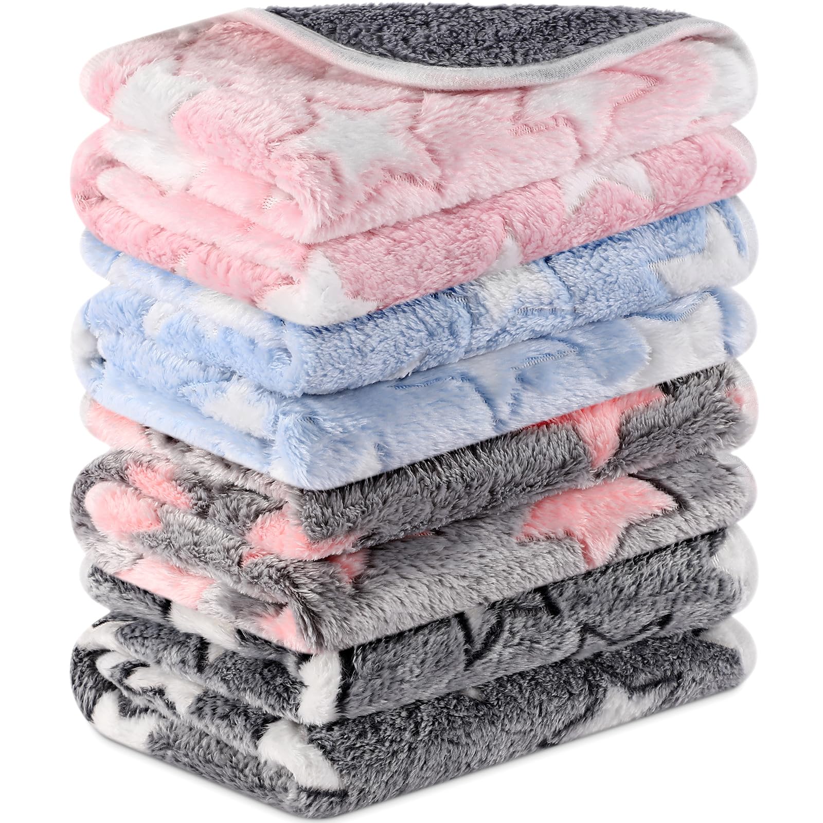 Reginary 4 Pcs Waterproof Guinea Pig Blankets Washable Small Animal Fleece Bedding Absorbent Guinea Pig Cage Liners Reusable Pet