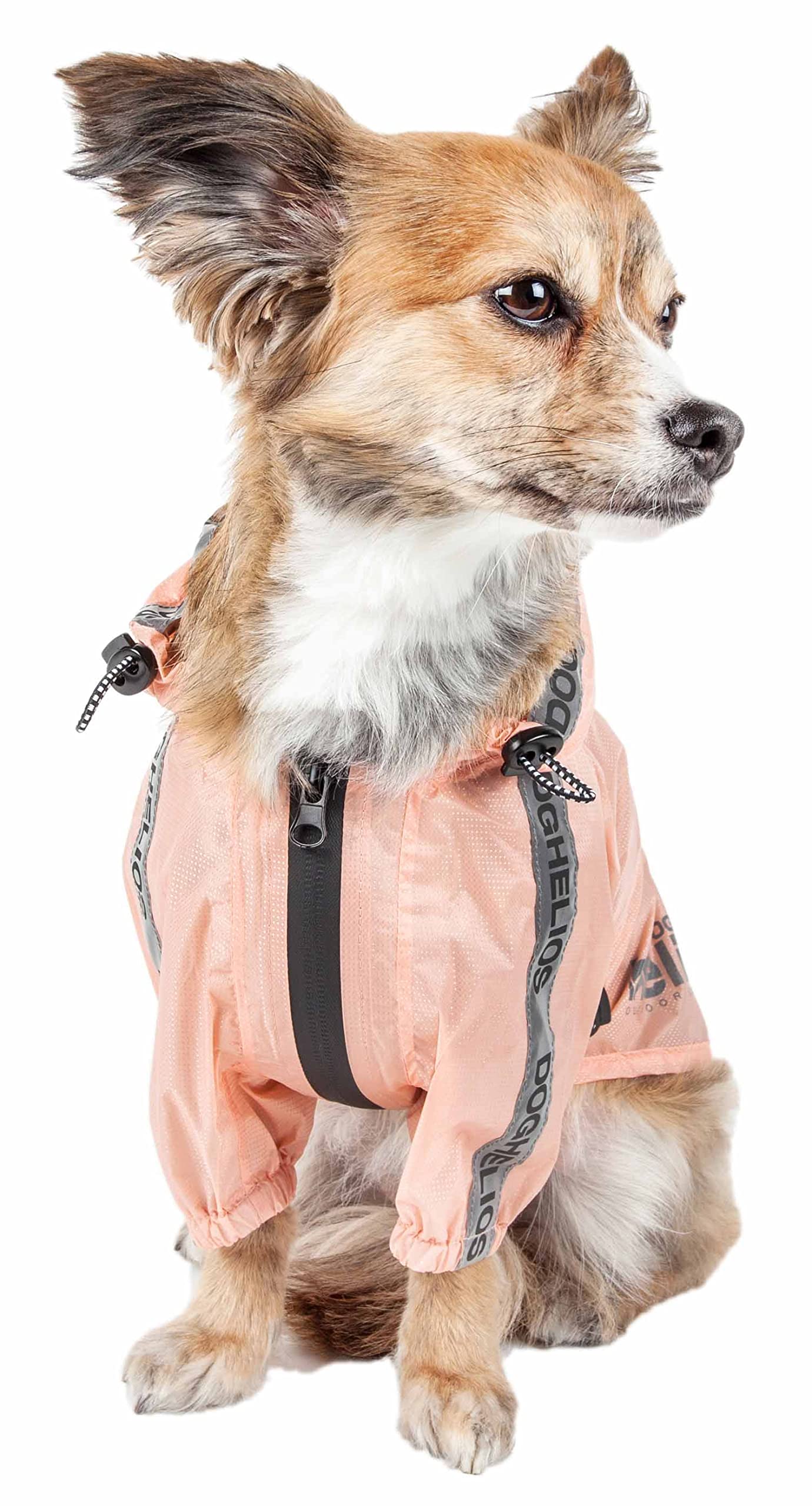 Dog Helios Torrential Shield Adjustable and Waterproof Dog Raincoat Poncho, XL, Pink
