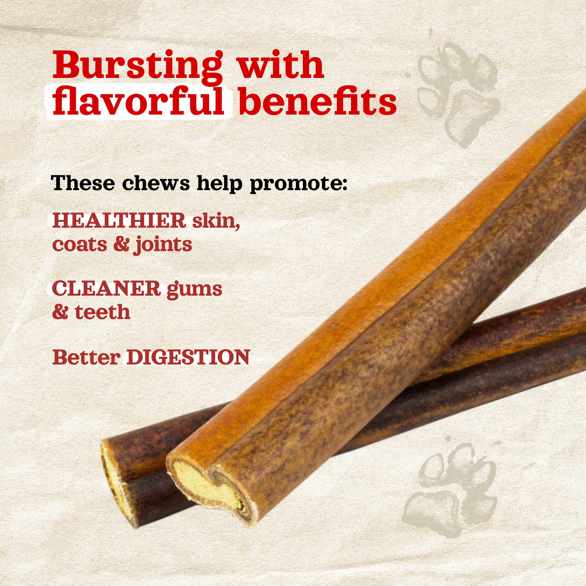 Natural Farm Peanut Butter Stuffed Collagen Sticks for Dogs (6 Inch, 5-Pack), Rawhide-Free Collagen Sticks, Natural Dog Chews, L