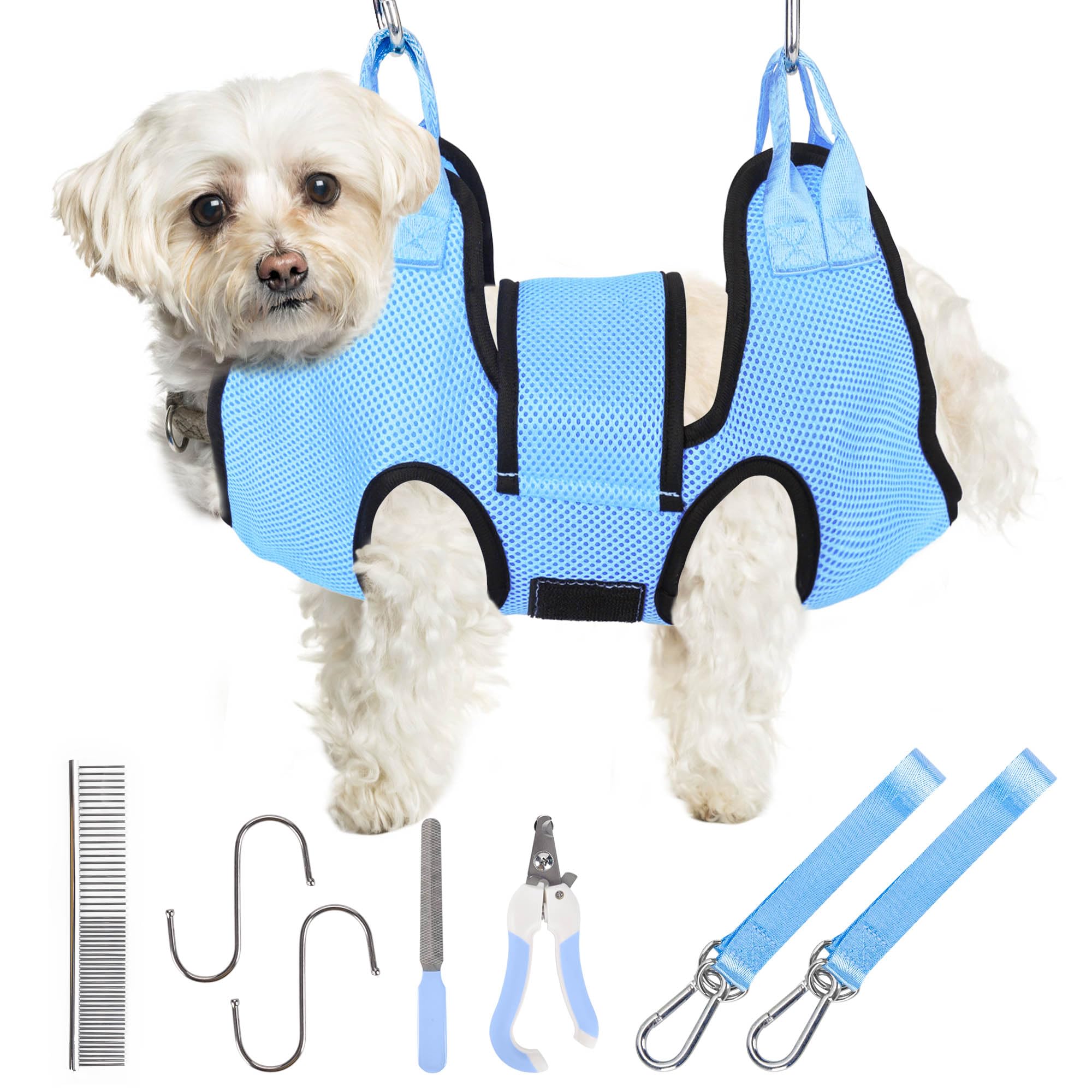 Patiencet Dog Grooming Hammock For Nail Trimming Pet Hammock For Small Dogs With Security Strap Cat Sling For Nail Clipping With