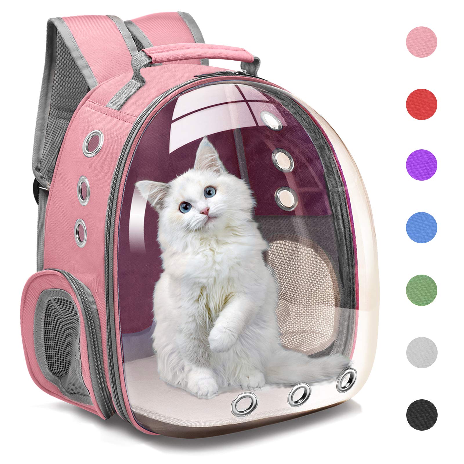 Henkelion Cat Bubble Carrying Bag, Backpack Carrier For Small Medium Dogs Cats, Airline Approved Travel Space Capsule Pet Carrie