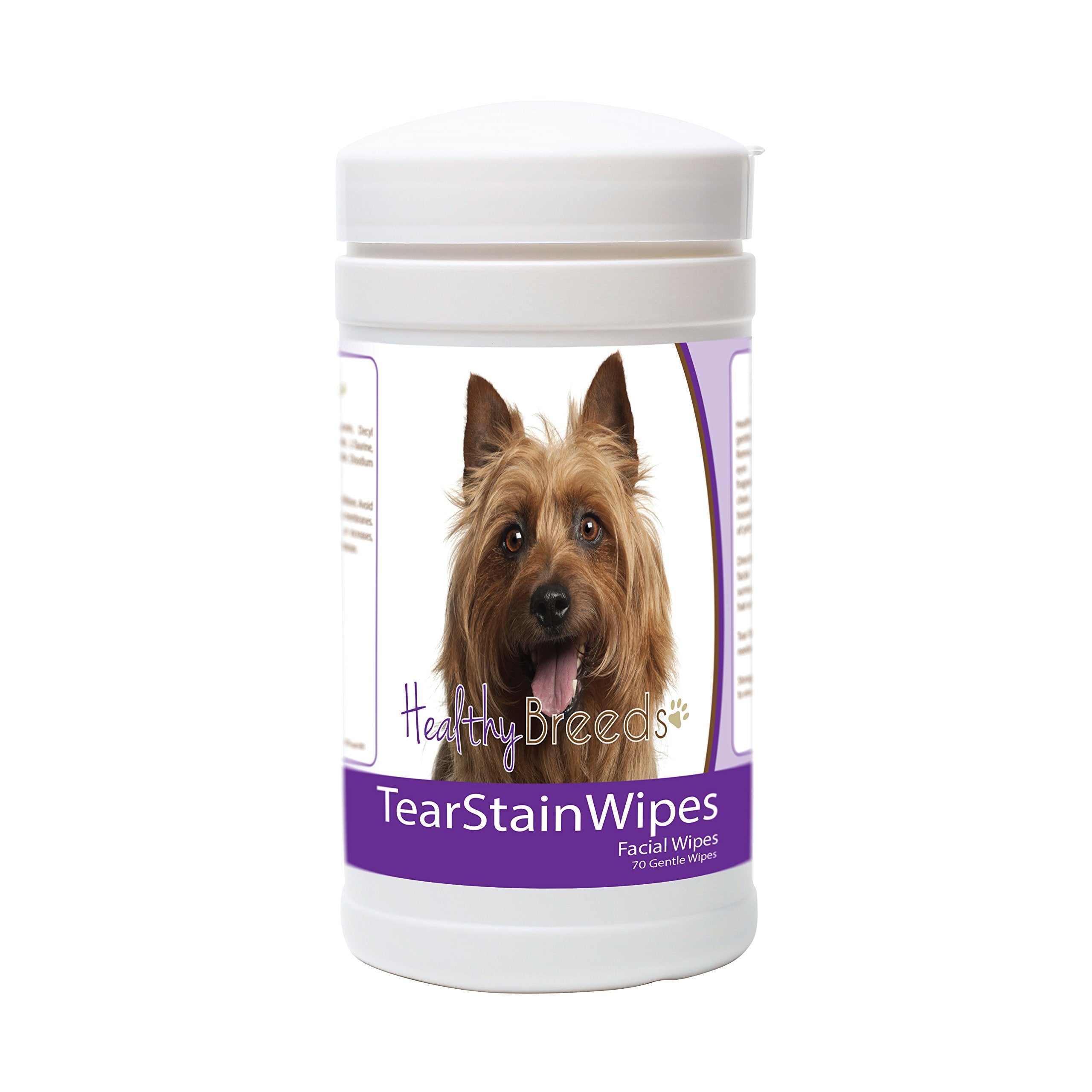 Healthy Breeds Australian Terrier Tear Stain Wipes 70 Count