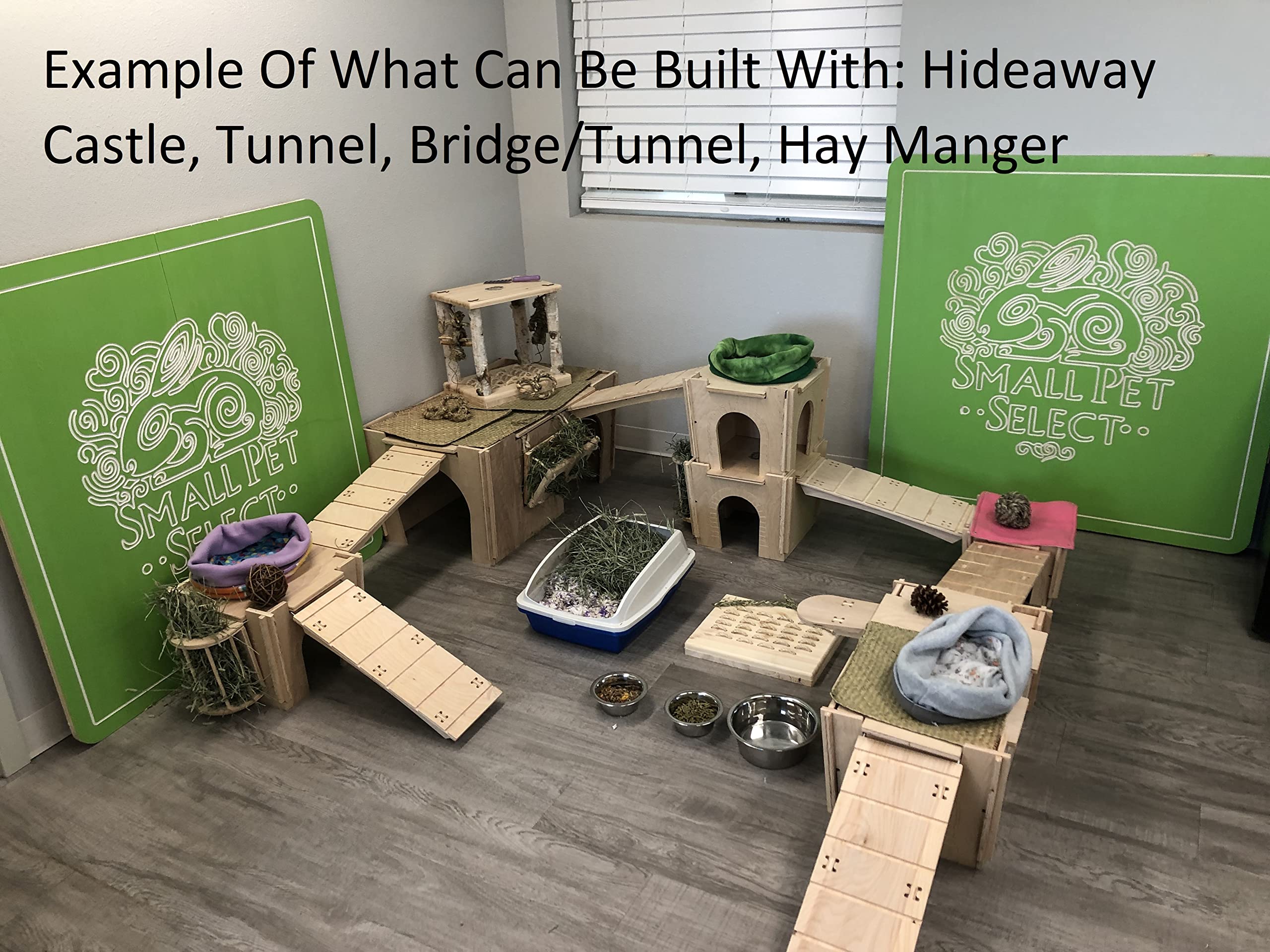 Small Pet Habitat Hideout-Tunnel, Rabbits, Guinea Pigs, Other Small Animals