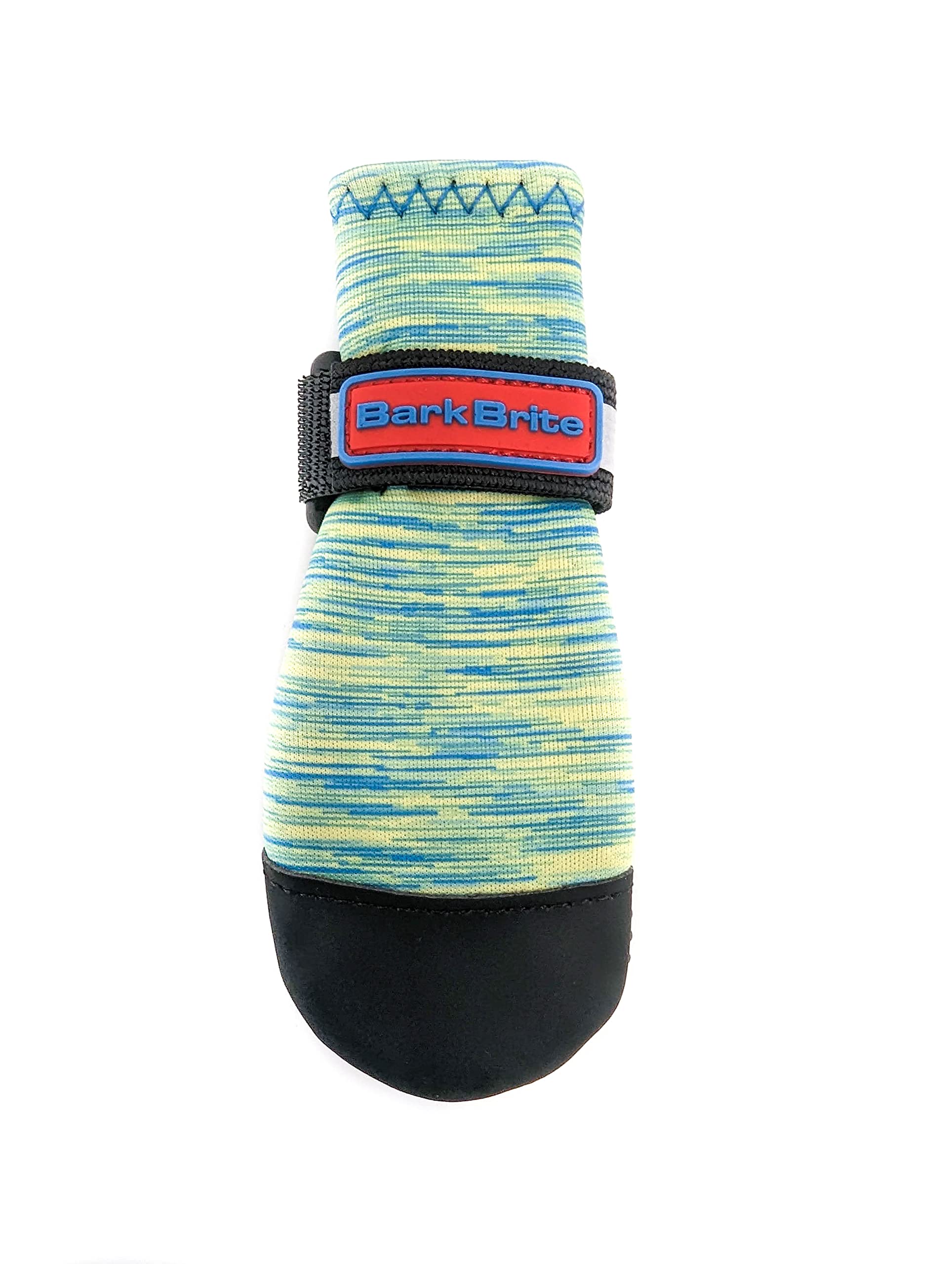 Bark Brite All Weather Neoprene Dog Boots, Reflective Straps, Small Size, Turquoise