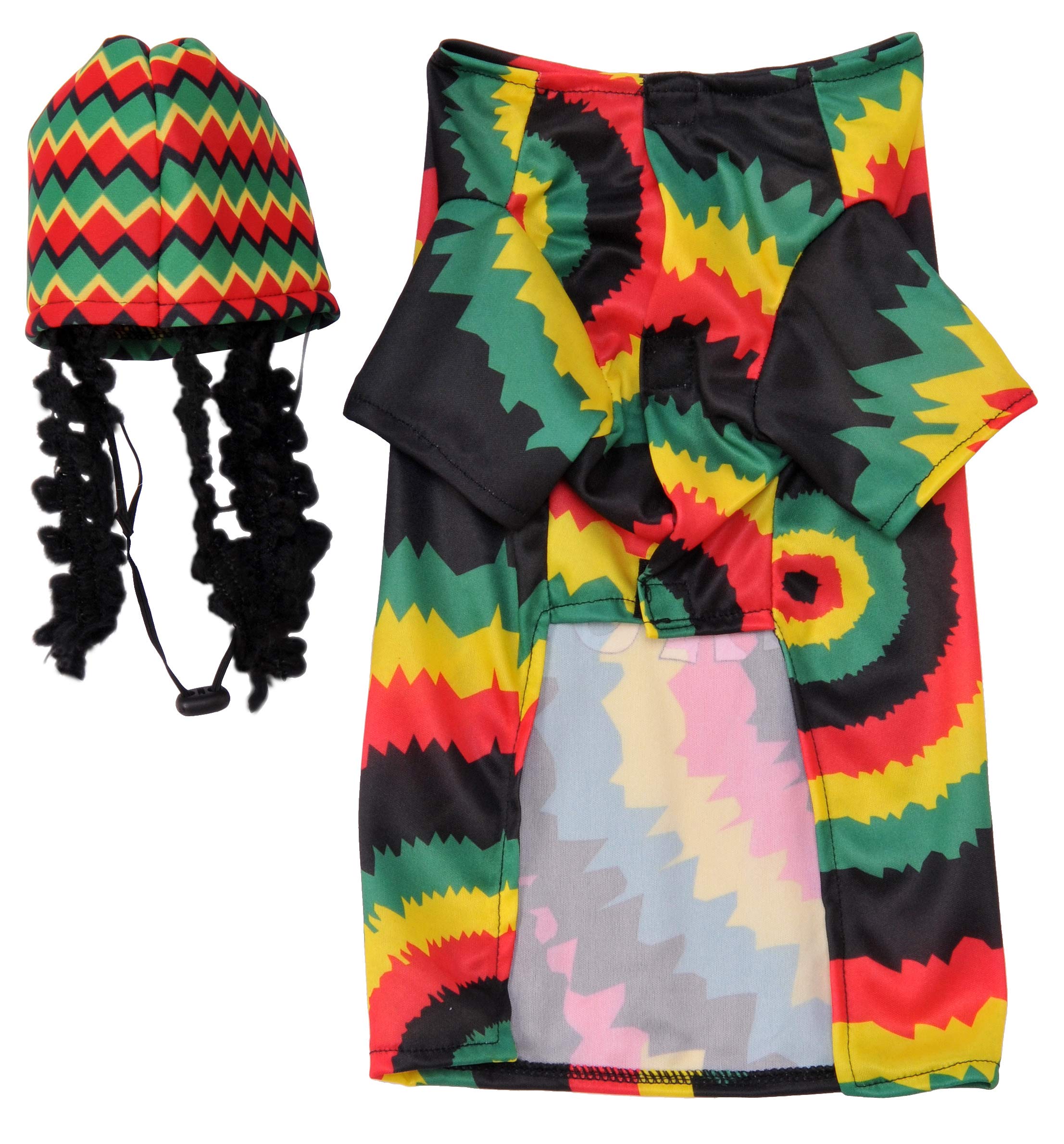 Rubies Pet Costume, Small, Rasta Dog , Green