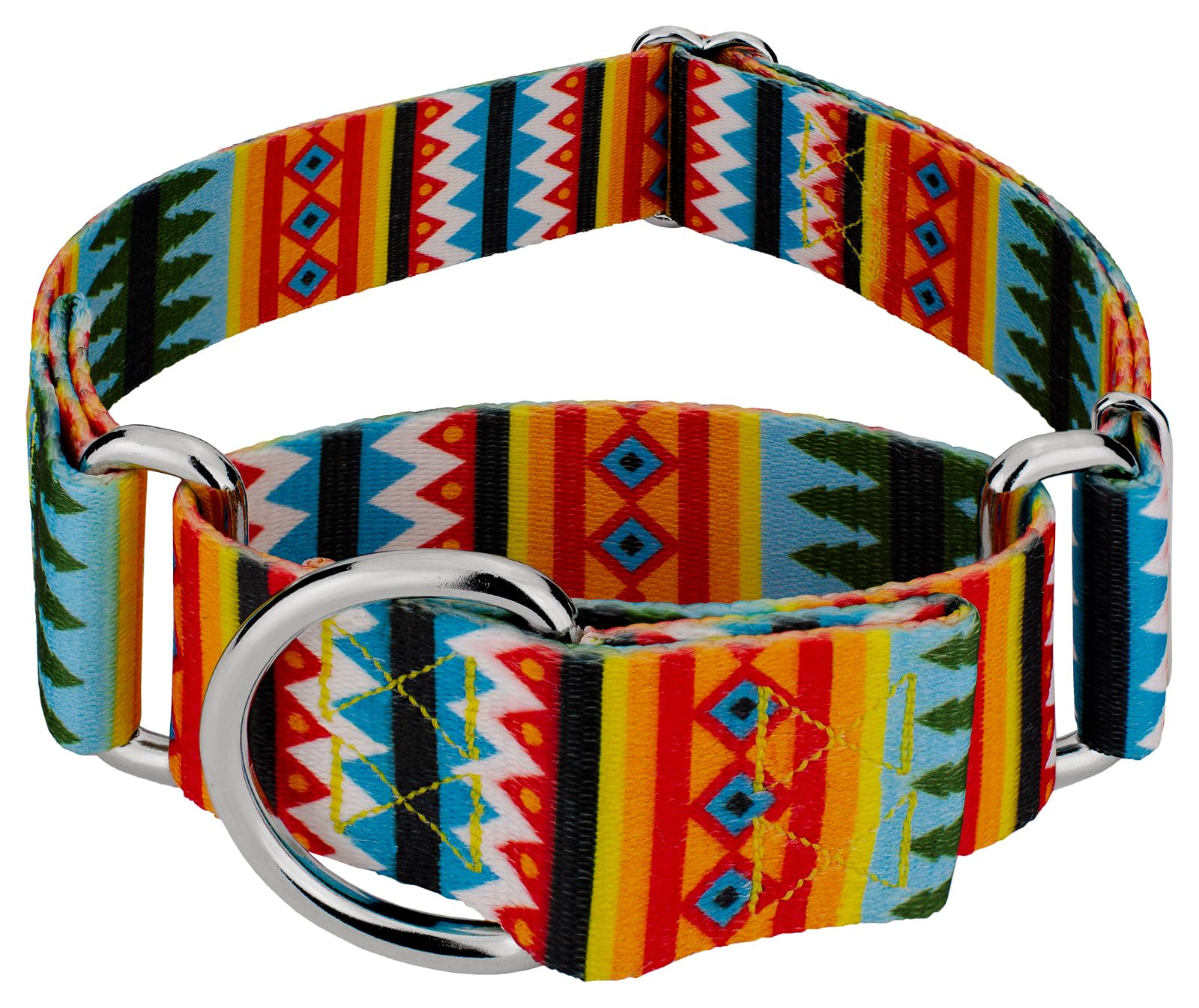 Country Brook Petz - Summer Pines Martingale Dog Collar - Country And Western Collection With 8 Rustic Designs (1 1/2 Inch, Medium)