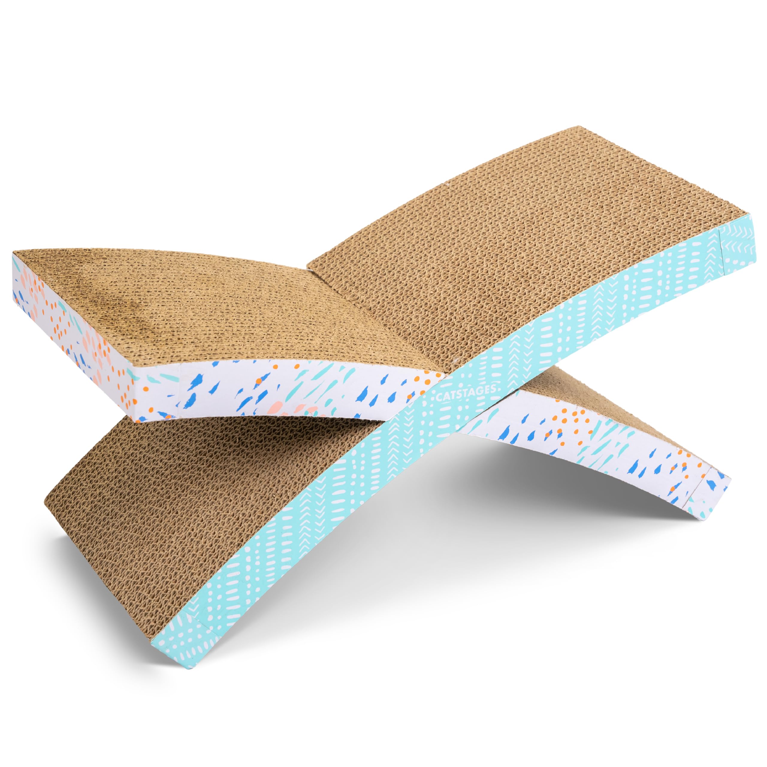 Catstages Easy Life Hammock Corrugated Cat Scratcher With Catnip