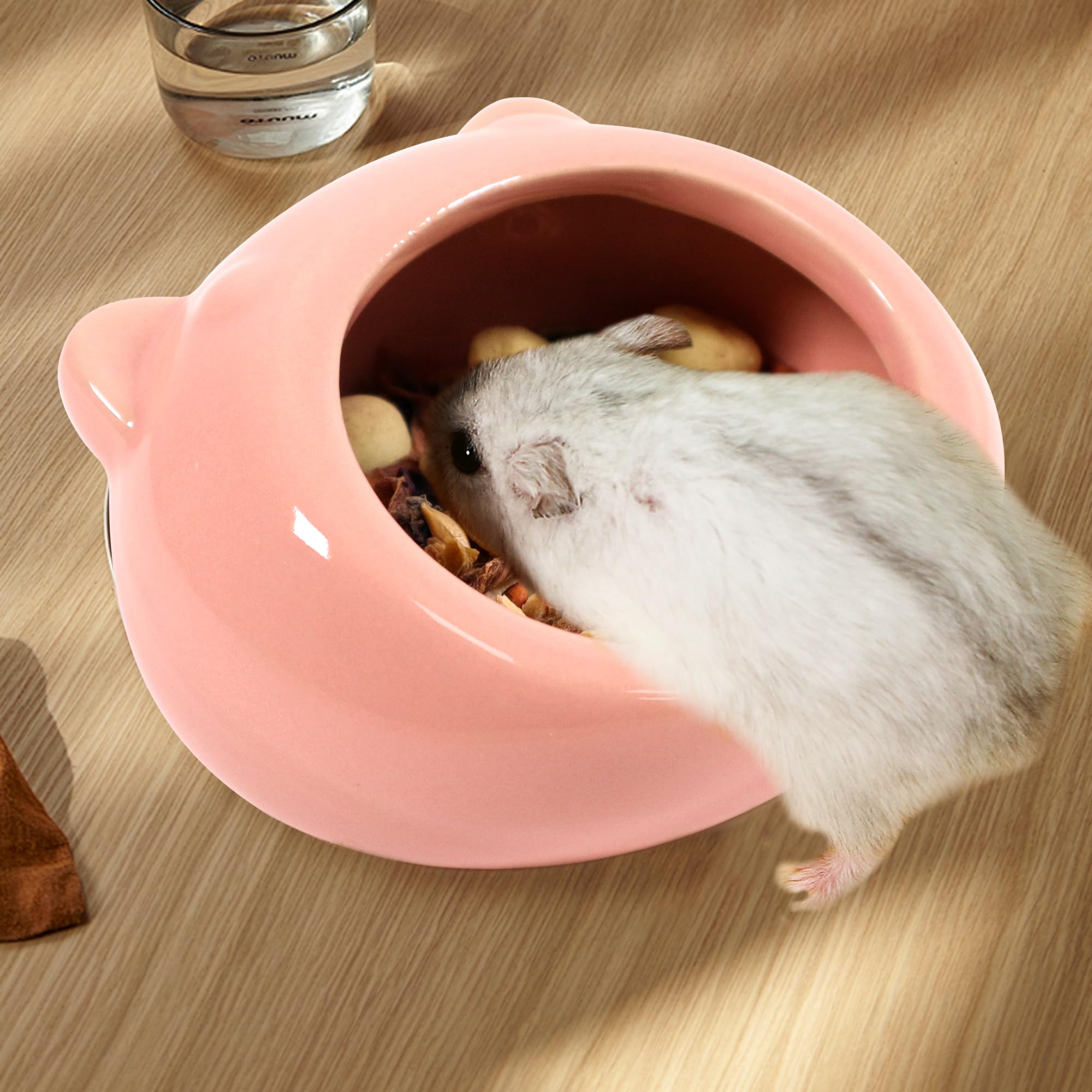 Ceramic Small Pet Hamster Food Bowl Guinea Pig Food Bowls Hamsters Water Bowl Ferret Chinchillas Squirrels Hedgehog Accessories