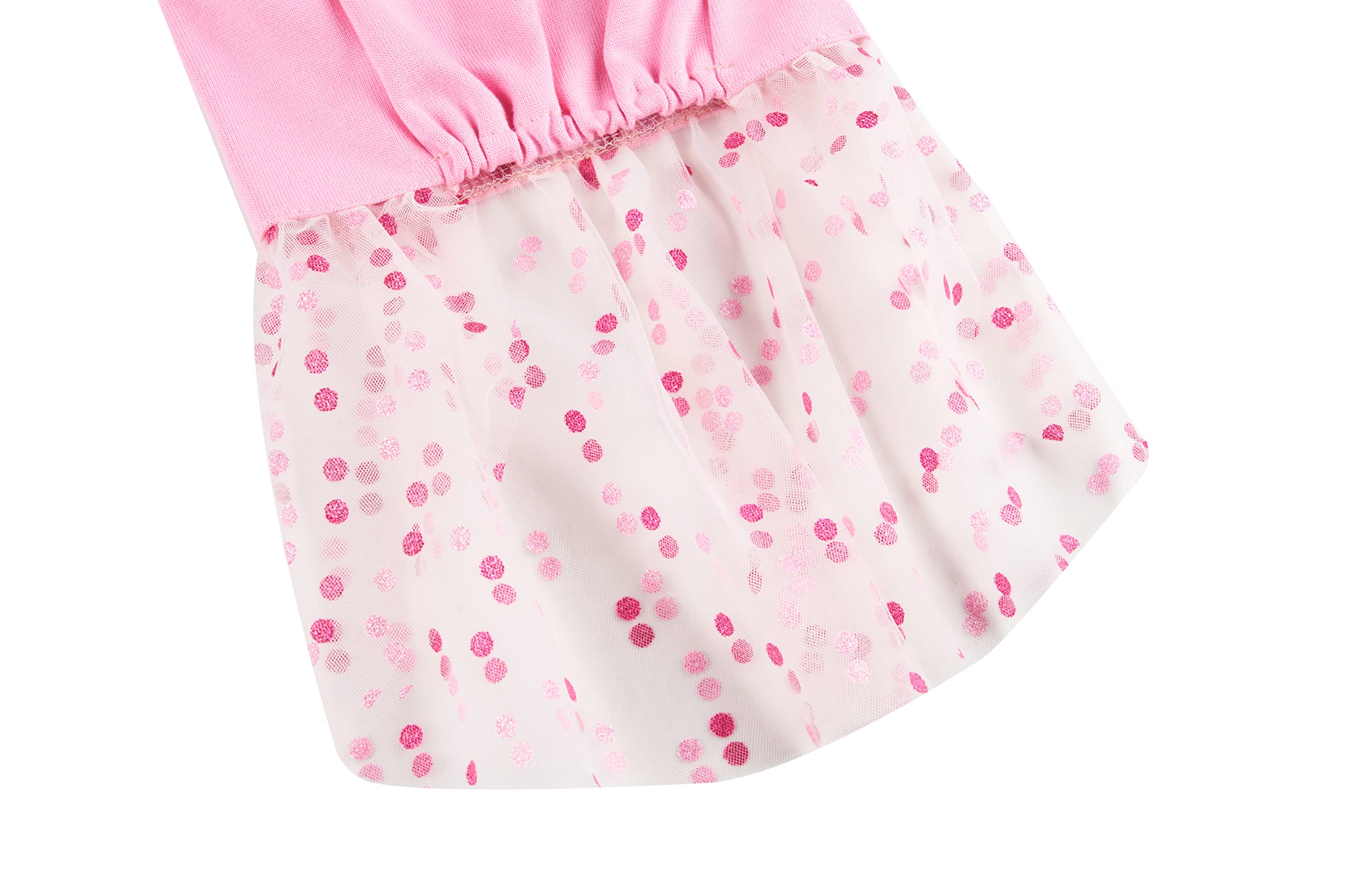 Birthday Cake Birthday Girl Polka Dot Tulle Dog Dress For Dogs Girl, Pet Dresses, Princess Pink Large (L) Size 16 Back