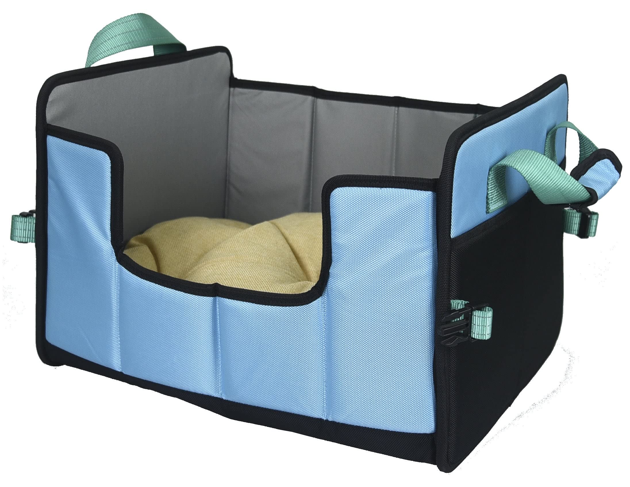 Pet Life Travel-Nest Folding Travel Cat And Dog Bed, Sm, Blue
