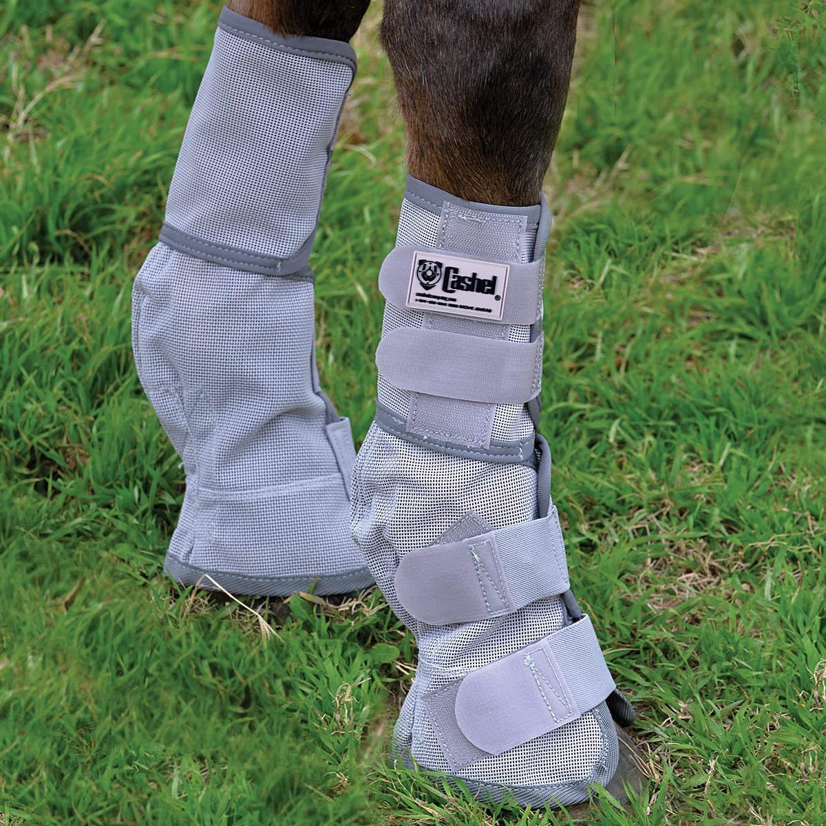 Cashel Crusader Horse Fly Leg Guards Pony Grey