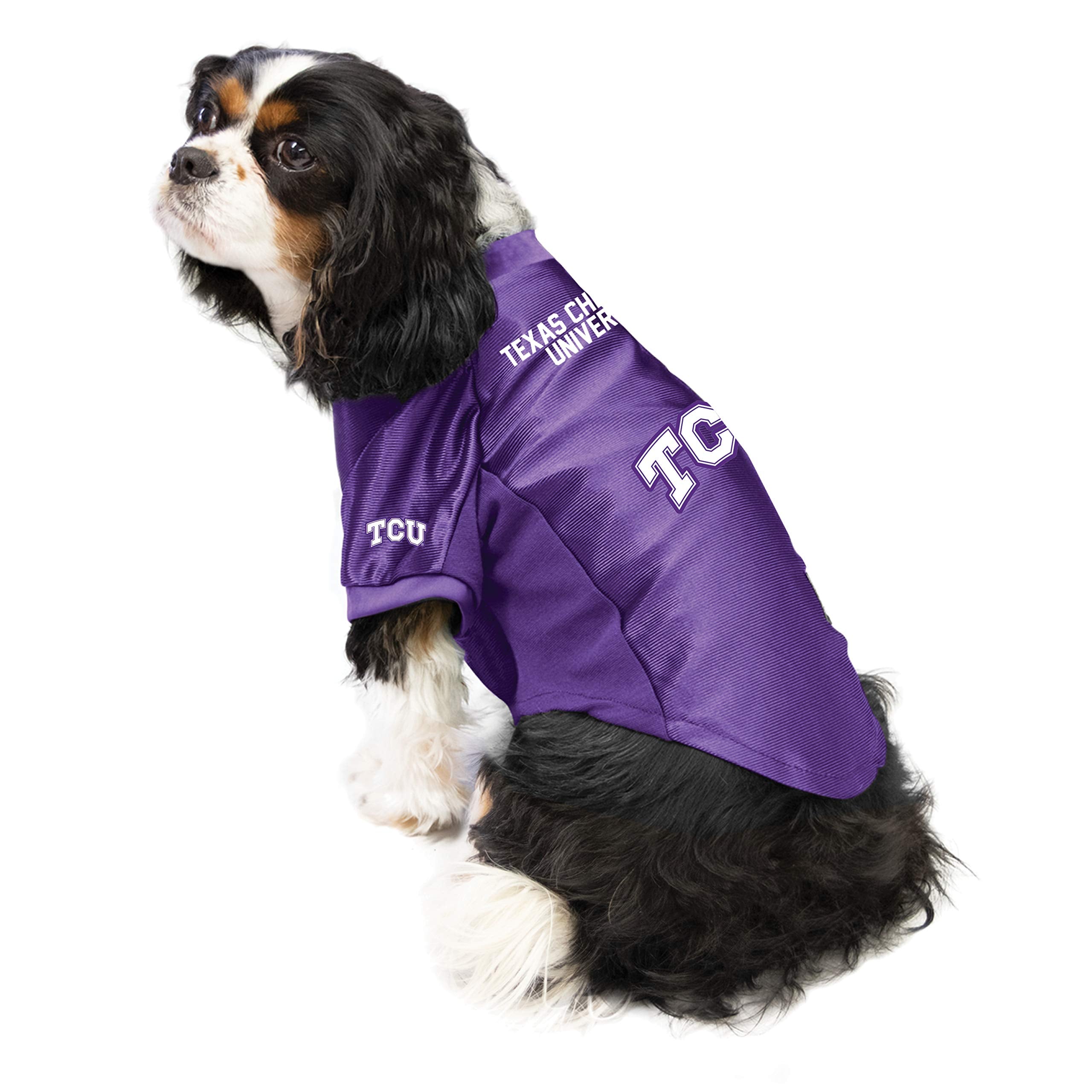 Tcu Horned Frogs Pet Jersey Stretch Size Xs - Special Order