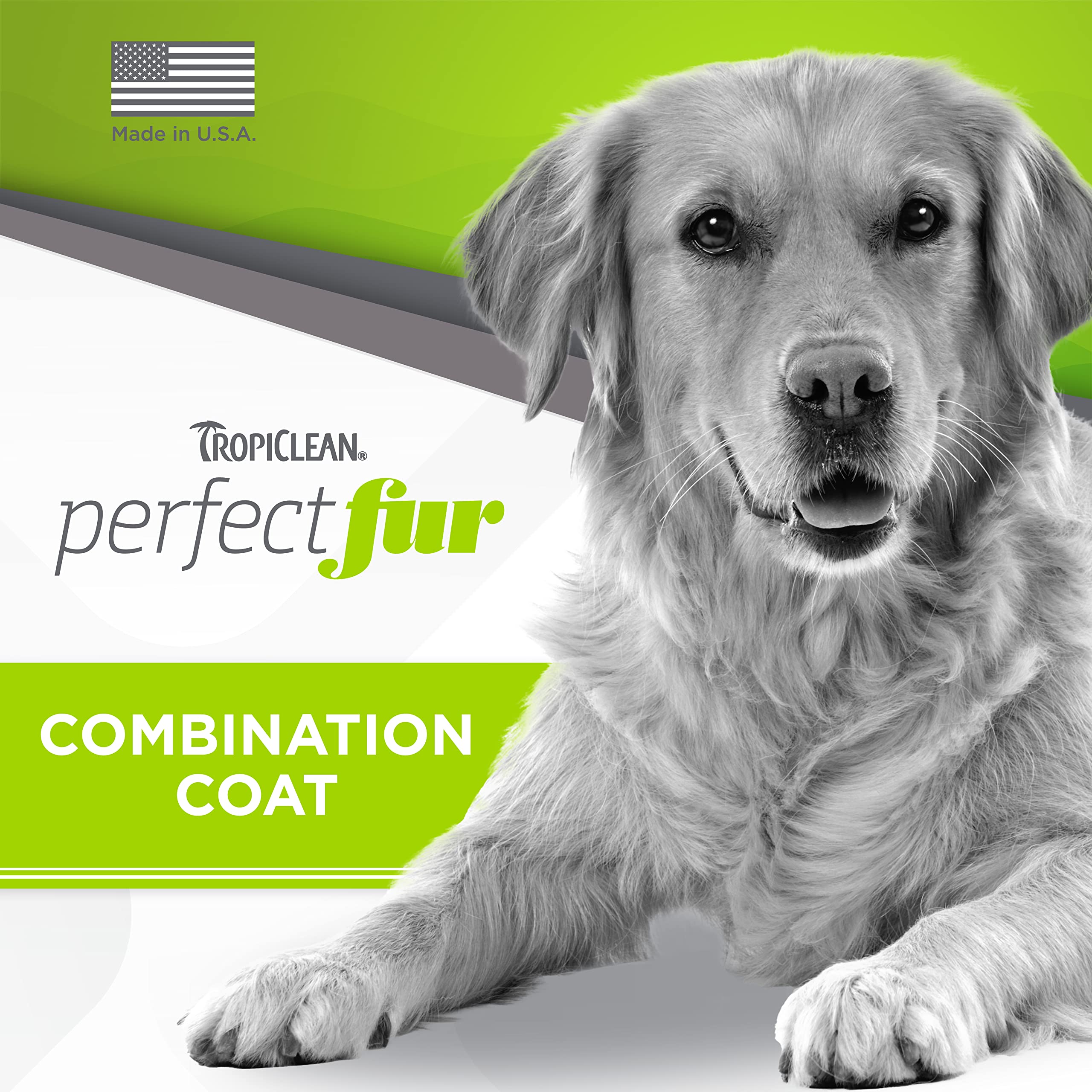Tropiclean Perfect Fur Deodorizing And Deshedding Dog Shampoo For Smelly Dogs, For Breeds With Long And Short Fur, Odor Control,