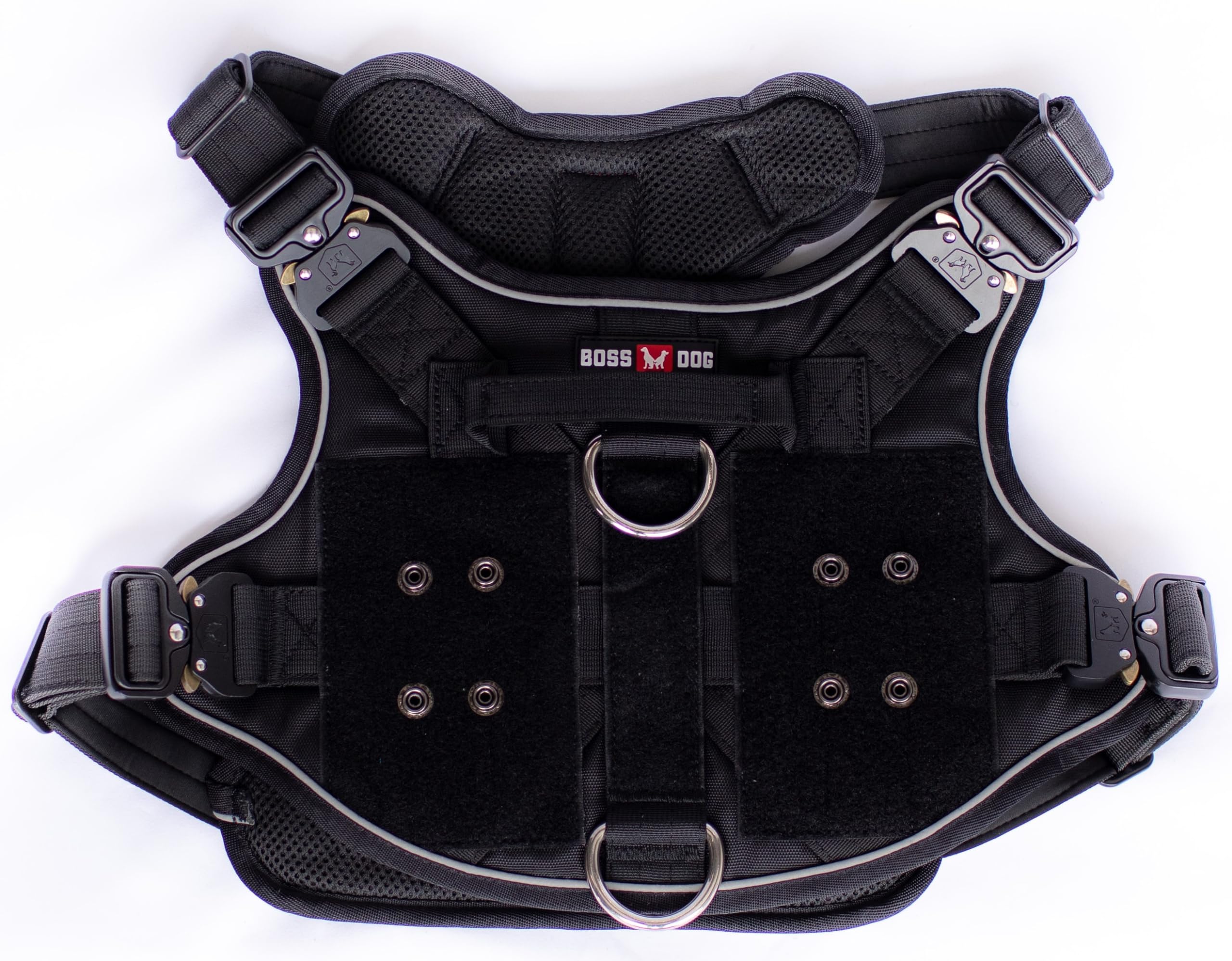 Boss Dog Tactical Harness, Black, Large