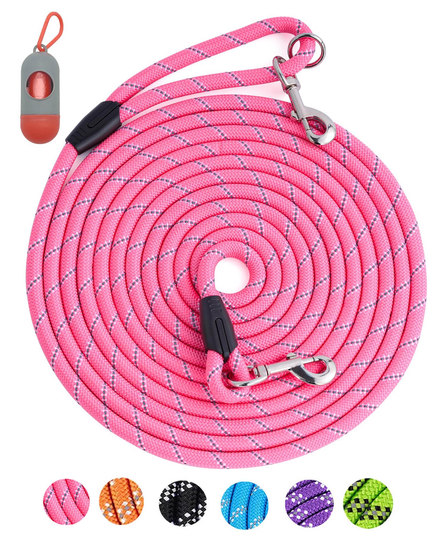 16Ft Dog Leash For Dog Training, Heavy Duty Dog Lead For Large Medium Small Dogs Outside Walking, Playing, Camping, Or Yard, Pin