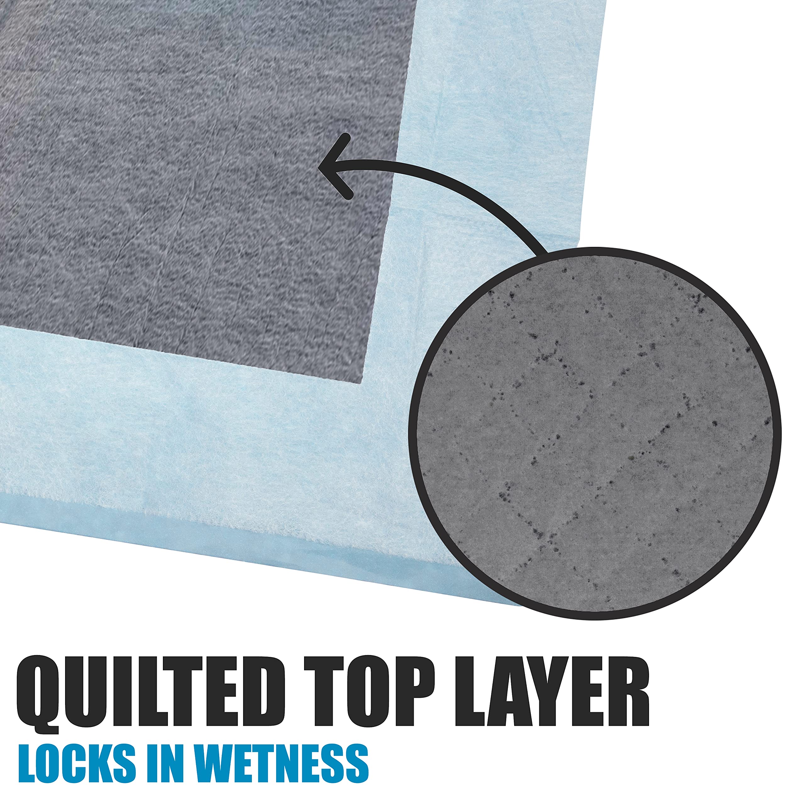 Bv Xl Puppy Pads X-Large Leak-Proof 28''X34'' [40Ct] | Carbon Pee Pads For Dogs Ultra Absorbent - Charcoal Dog Pee Pads Extra La