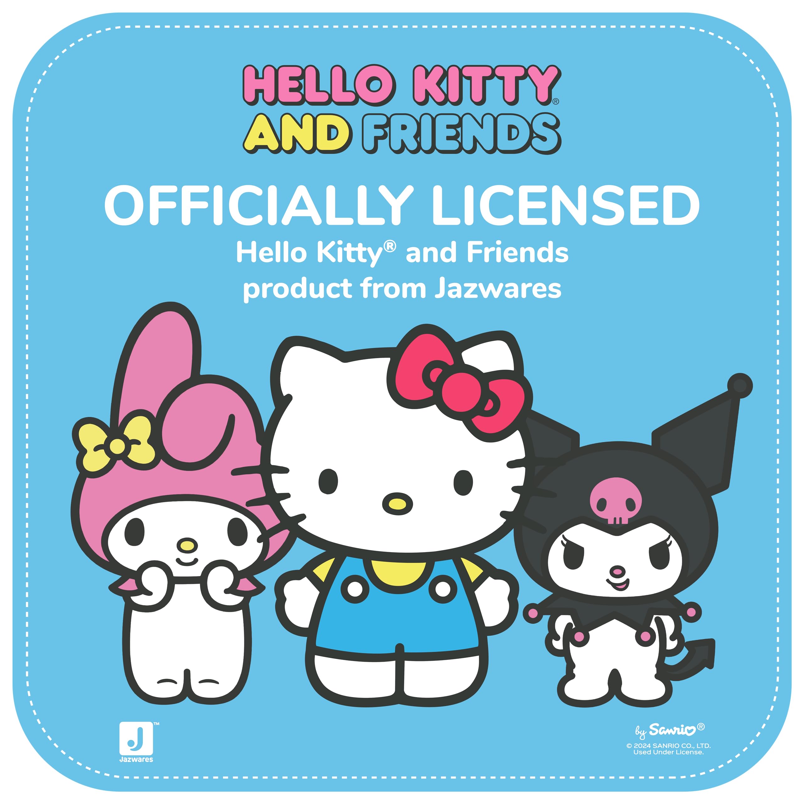 Hello Kitty And Friends Hello Kitty Pet Bed - Pet Bolster Bed With Character Design And Machine Washable Removable Insert - Medi