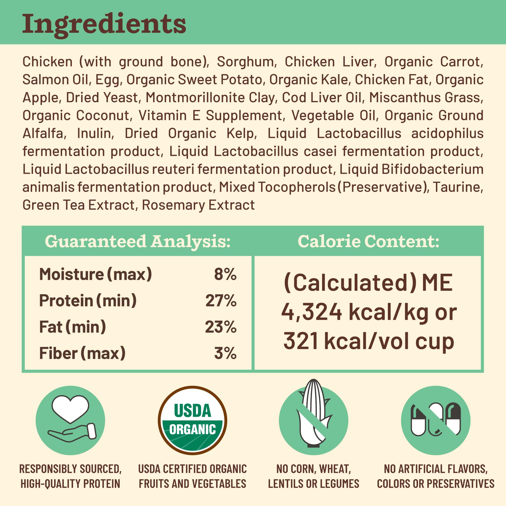 Primal Kibble in The Raw, Freeze Dried Dog Food, Chicken, Scoop & Serve, Made with Raw Protein, Whole Ingredient Nutrition, Craf