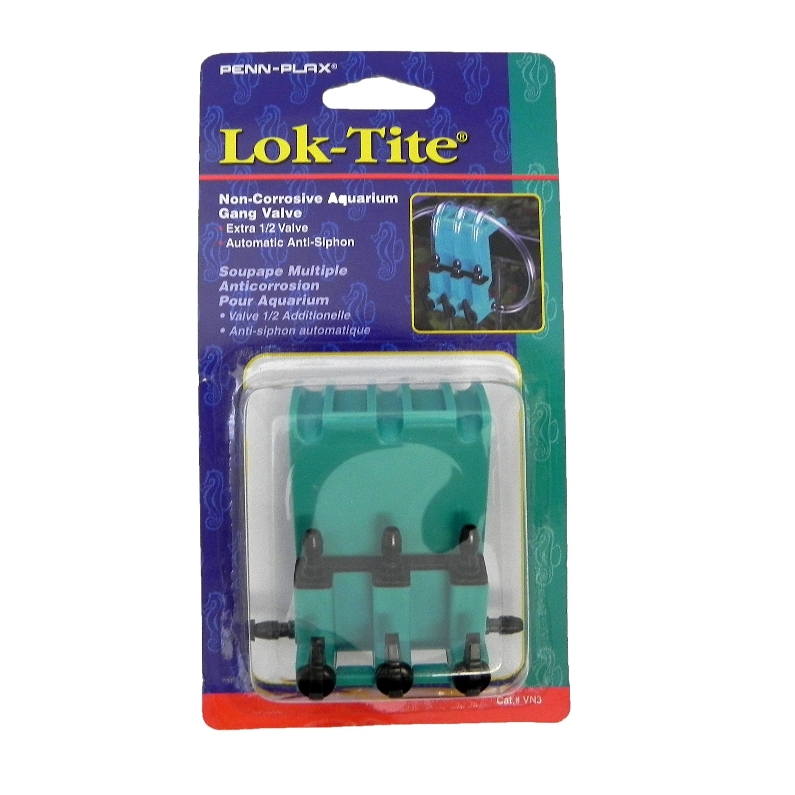 Penn Plax Lok-Tite Plastic Gang Valve Aquarium Pump Accessories