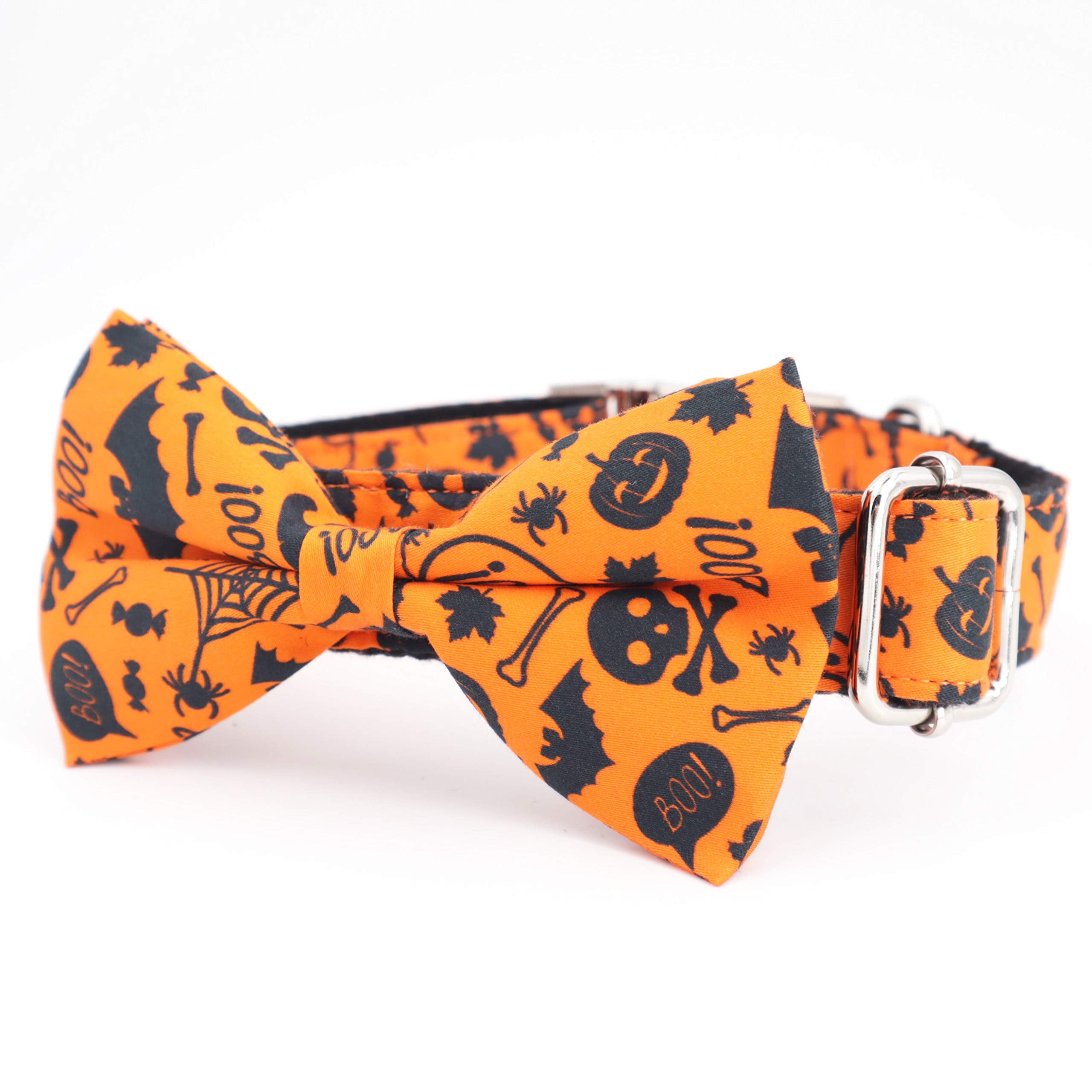 Halloween Dog Collar Dog Bowtie Dog Accessory Halloween Dog Costume for Halloween Party (S)